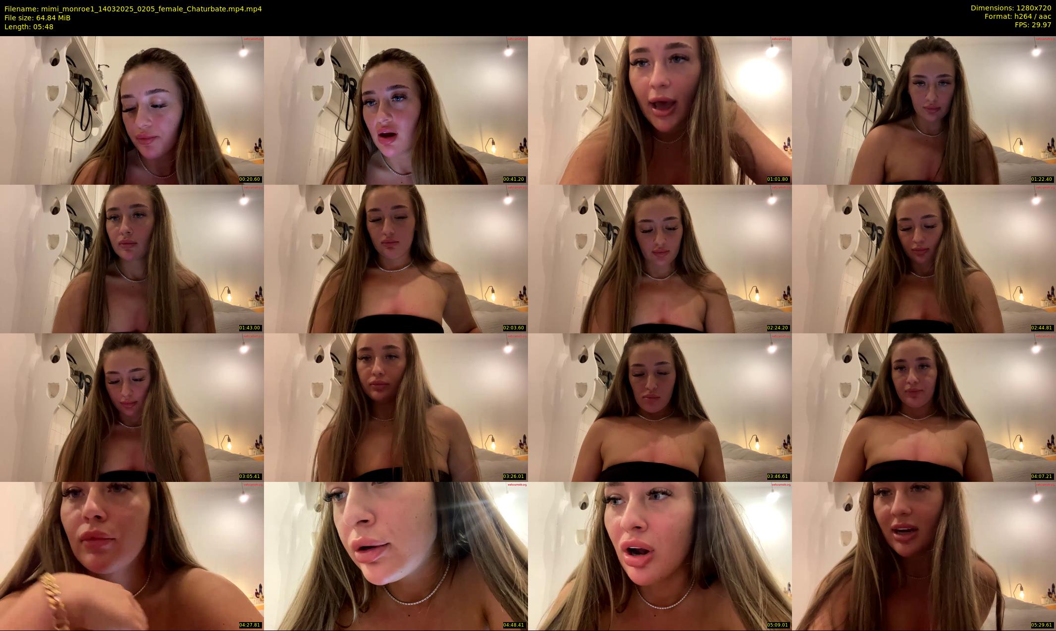 mimi_monroe1 — 6 minute Chaturbate female cam show recording, 720p, Mar 14, 2025