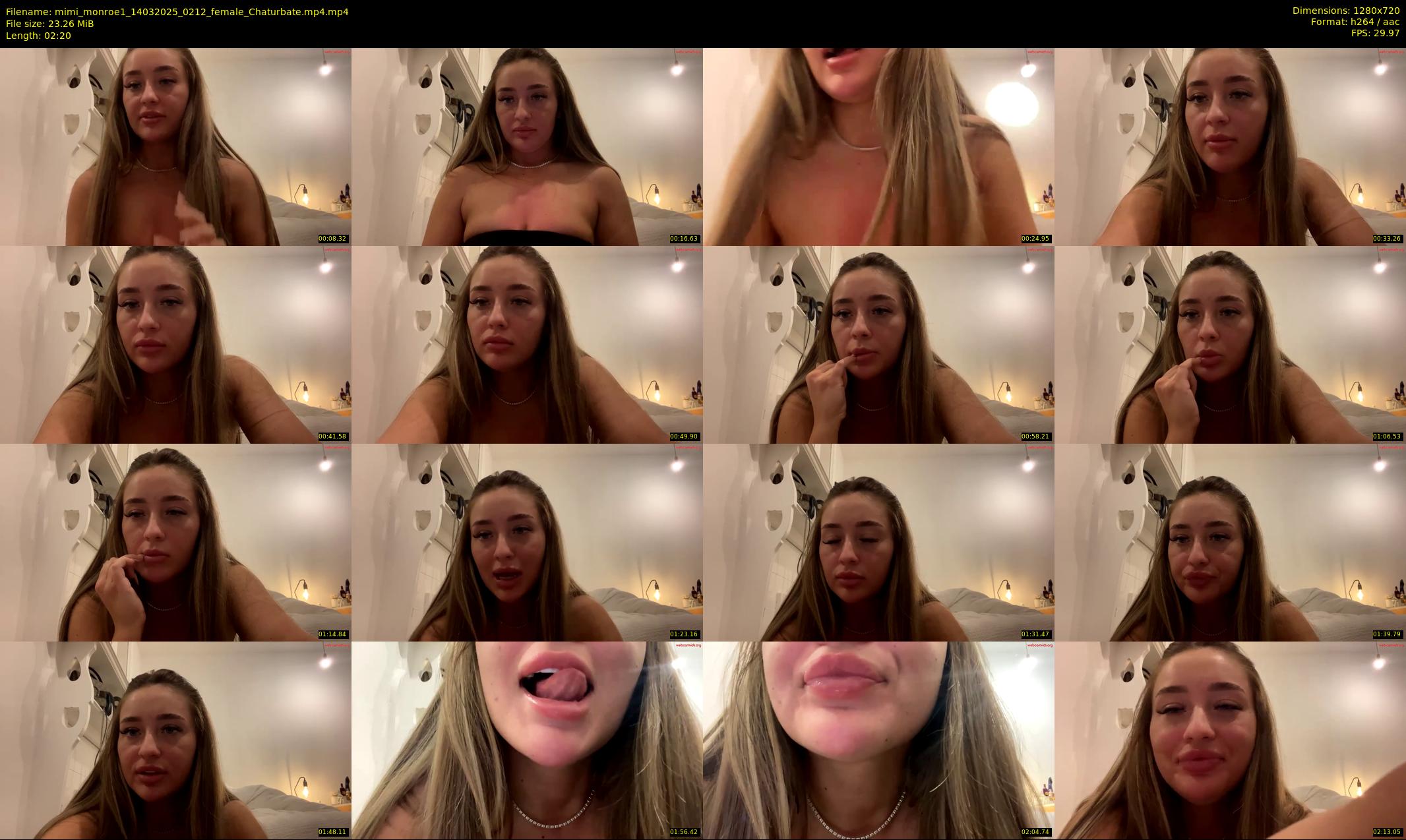 mimi_monroe1 — 3 minute Chaturbate female cam show recording, 720p, Mar 14, 2025