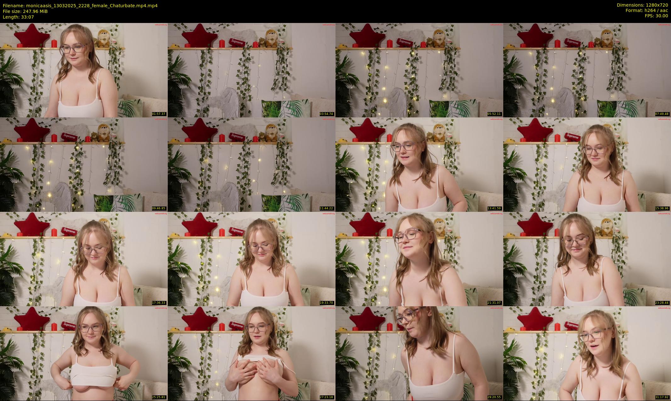 monicaasis — 34 minute Chaturbate female cam show recording, 720p, Mar 13, 2025