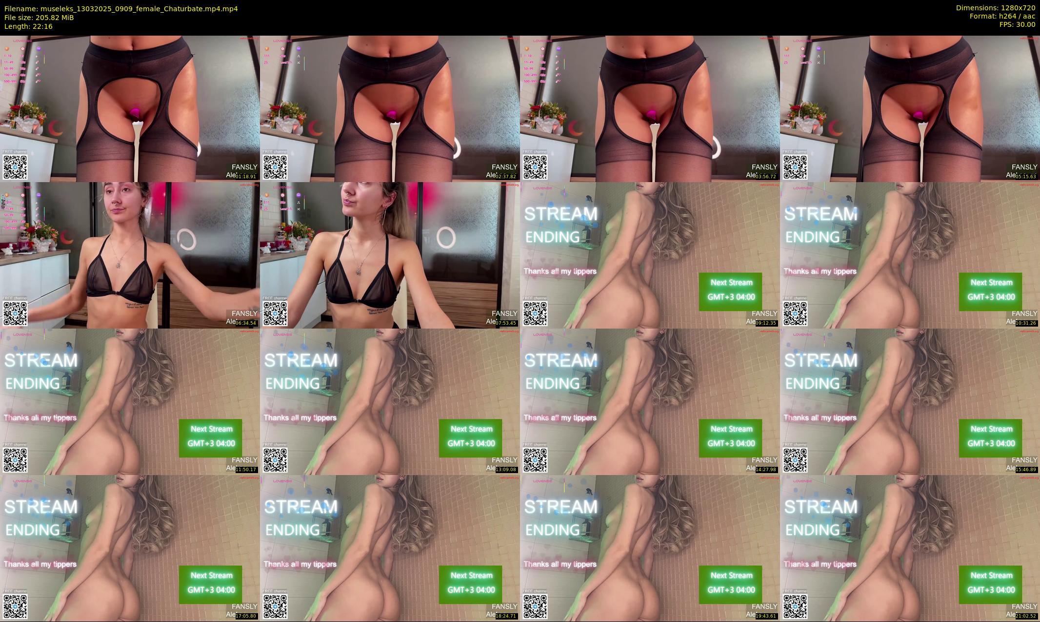 museleks — 23 minute Chaturbate female cam show recording, 720p, Mar 13, 2025