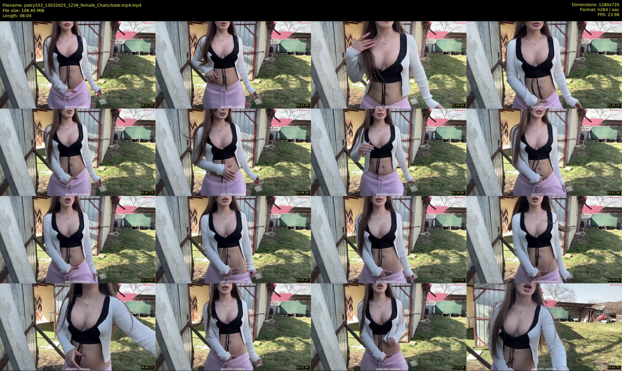patry333 — 7 minute Chaturbate female cam show recording, 720p, Mar 13, 2025