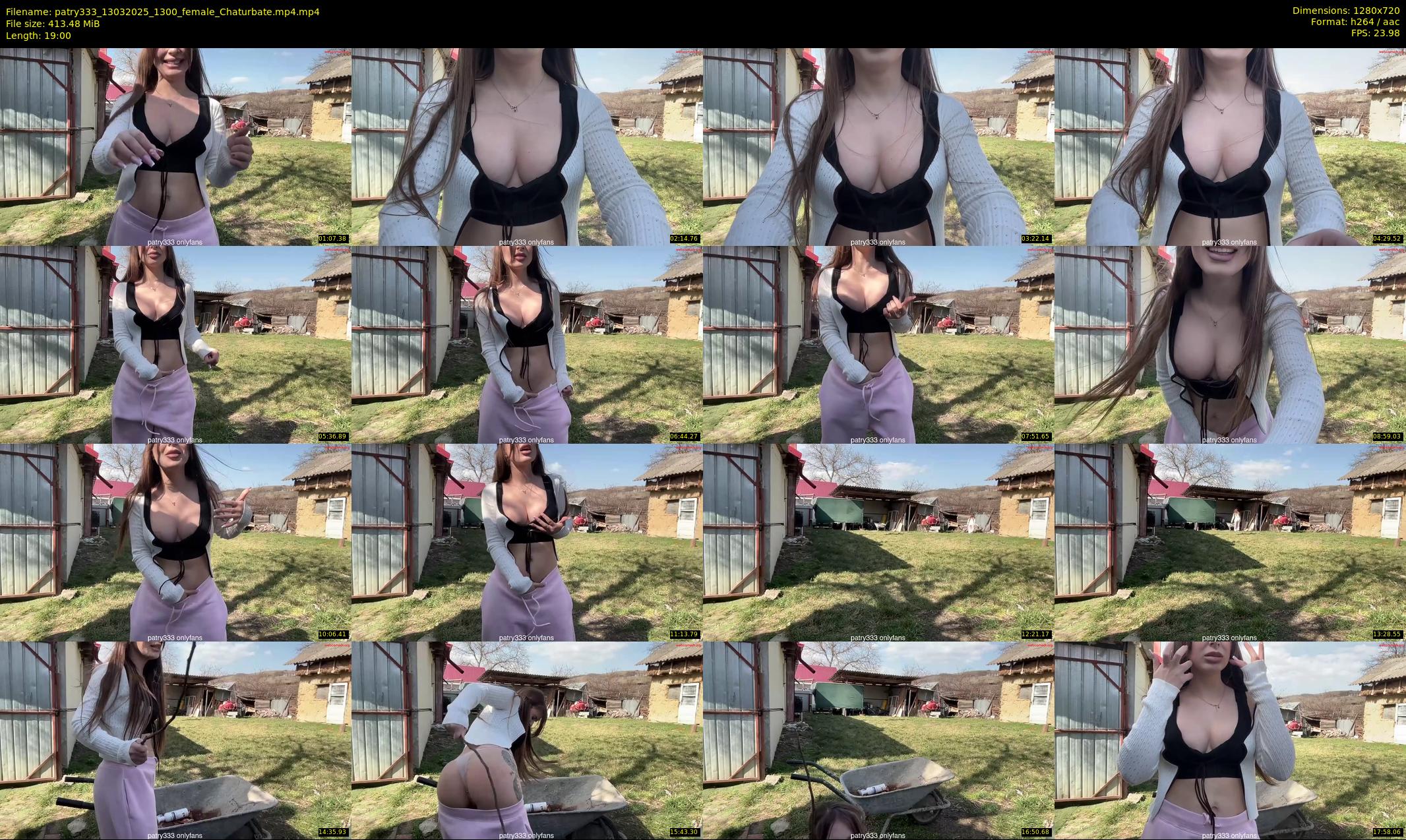 patry333 — 19 minute Chaturbate female cam show recording, 720p, Mar 13, 2025