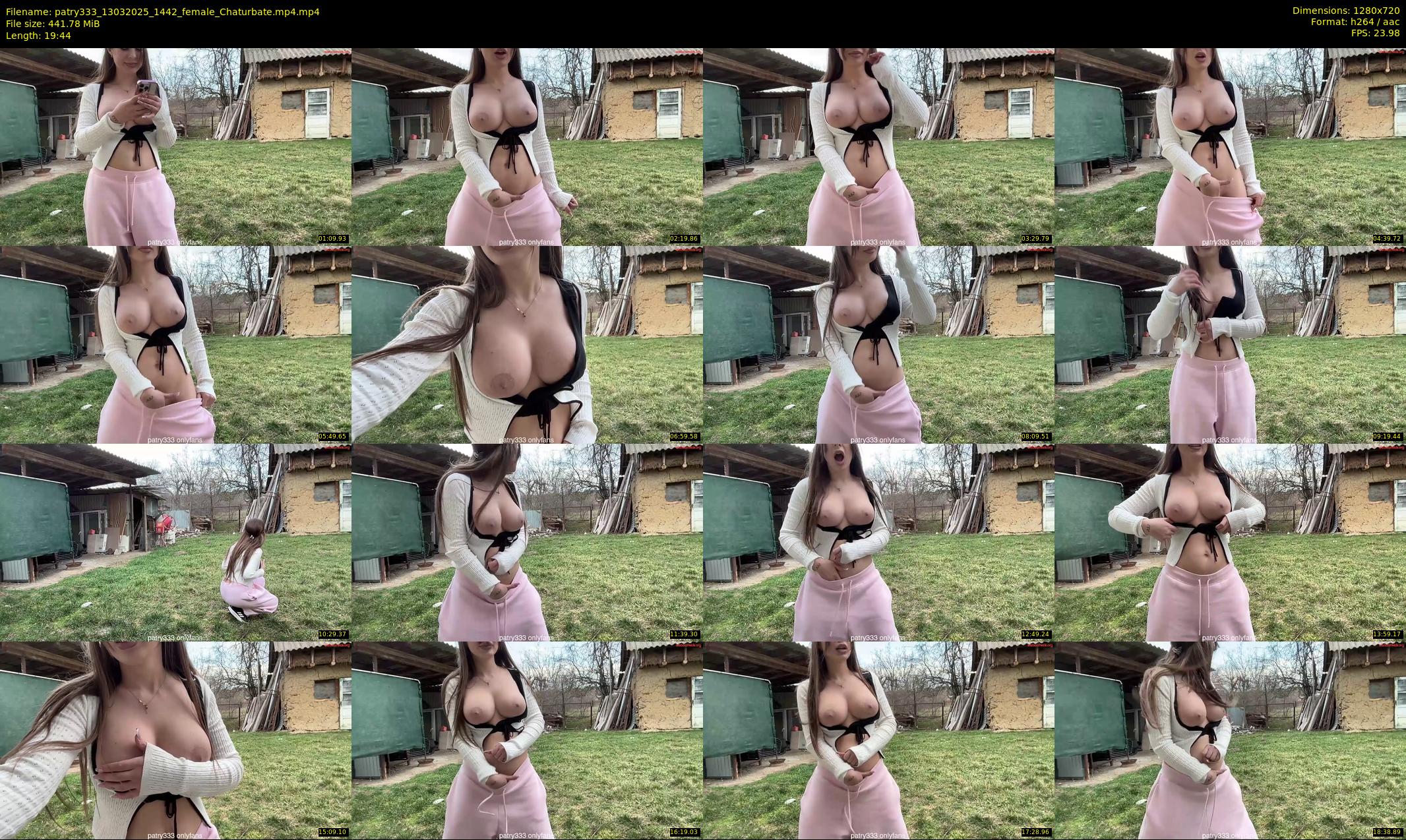 patry333 — 20 minute Chaturbate female cam show recording, 720p, Mar 13, 2025