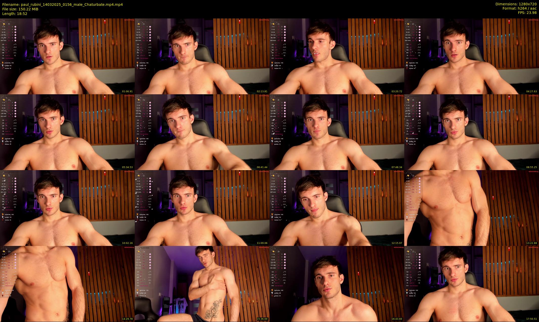 paul_rubini — 19 minute Chaturbate male cam show recording, 720p, Mar 14, 2025