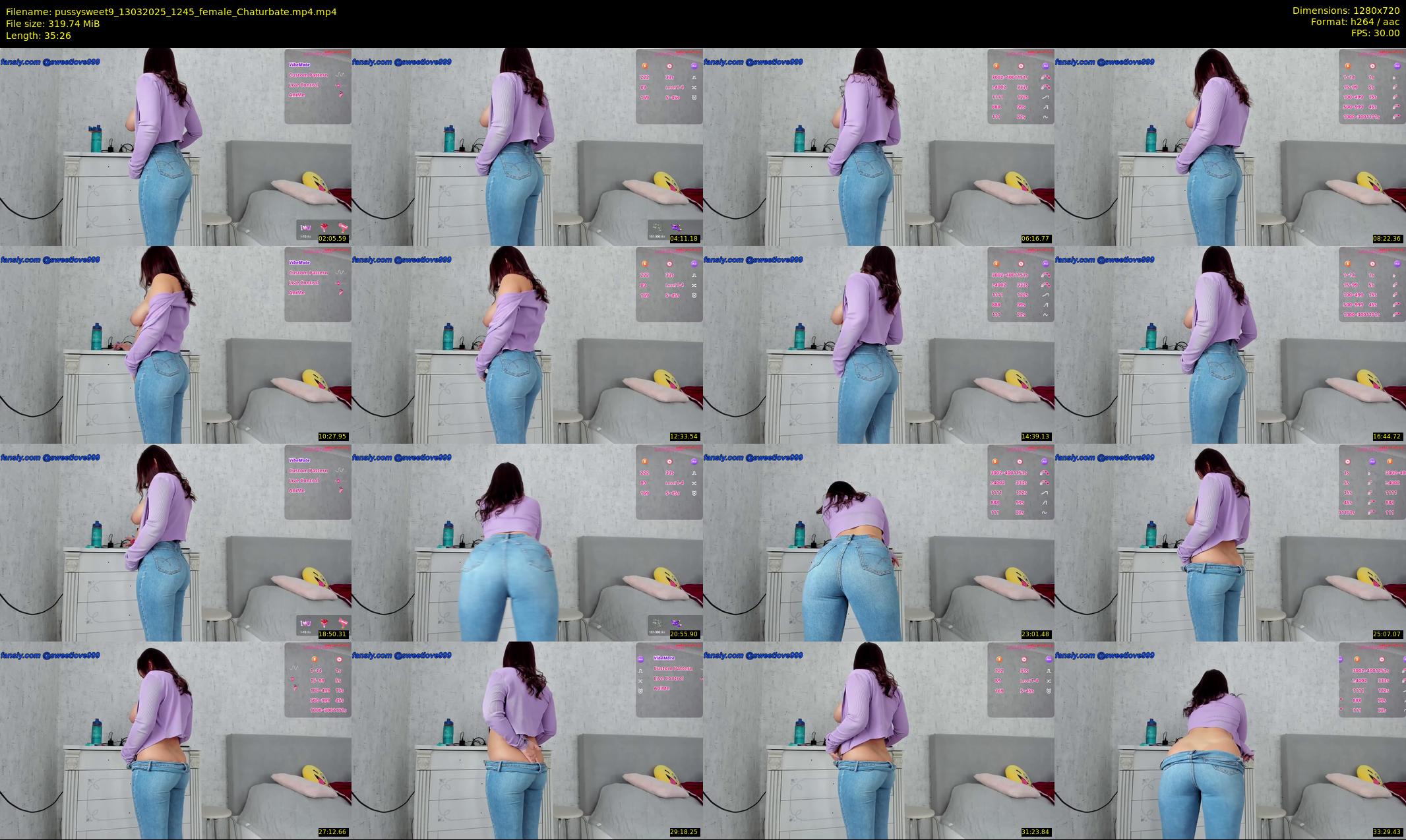 pussysweet9 — 36 minute Chaturbate female cam show recording, 720p, Mar 13, 2025