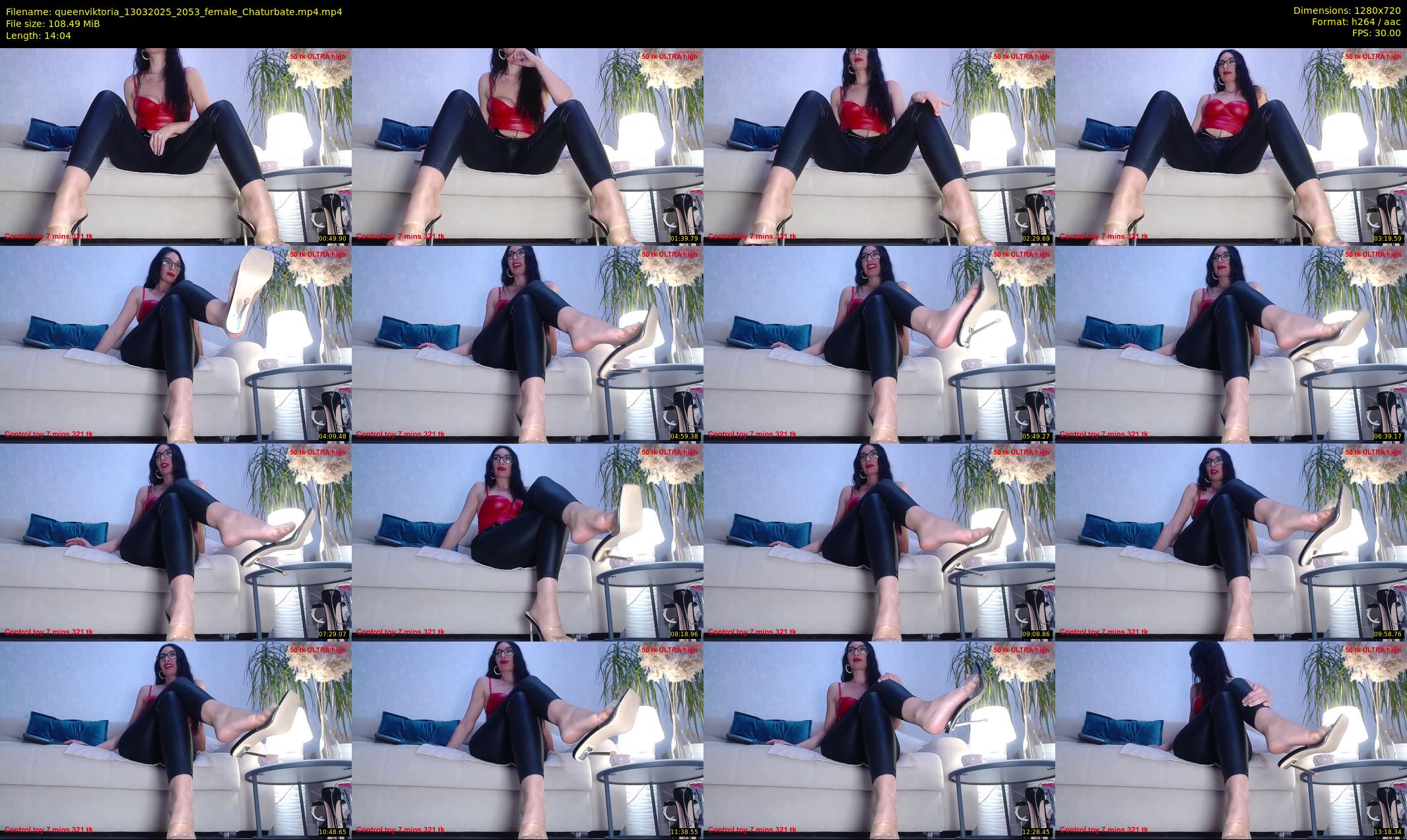queenviktoria — 15 minute Chaturbate female cam show recording, 720p, Mar 13, 2025