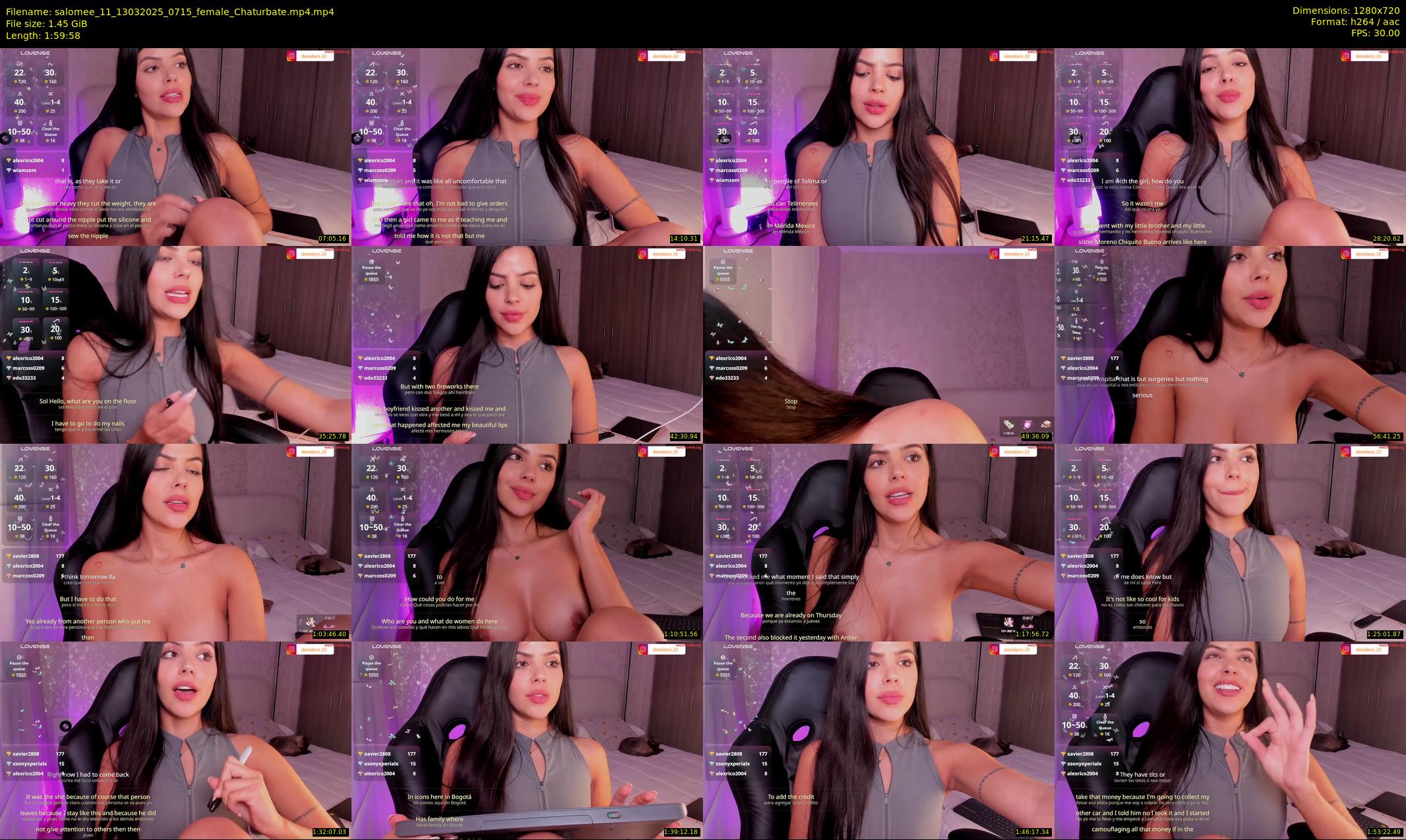 salomee_11 — 120 minute Chaturbate female cam show recording, 720p, Mar 13, 2025