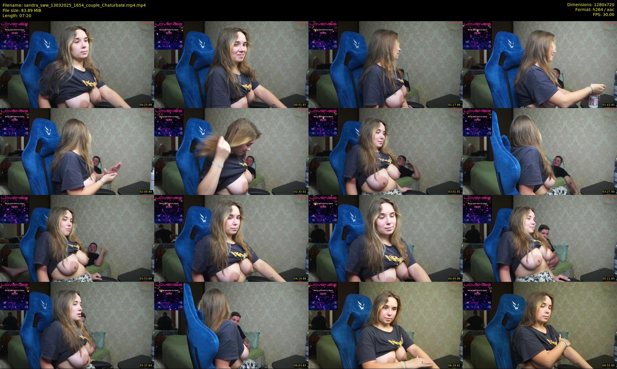 sandra_sww — 8 minute Chaturbate couple cam show recording, 720p, Mar 13, 2025