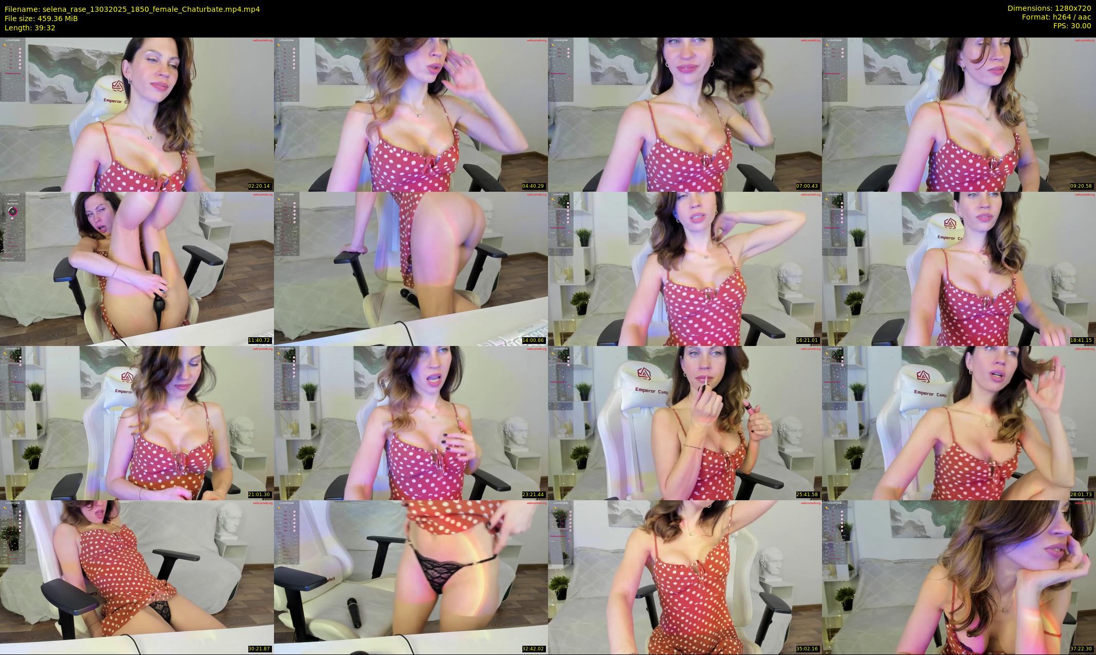selena_rase — 40 minute Chaturbate female cam show recording, 720p, Mar 13, 2025