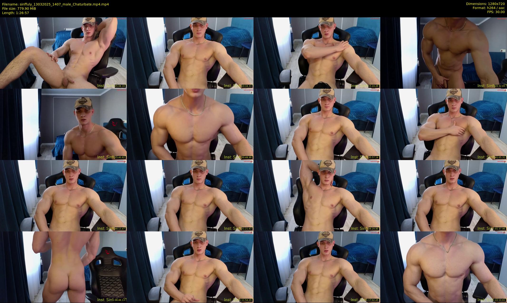 sinffuly — 87 minute Chaturbate male cam show recording, 720p, Mar 13, 2025