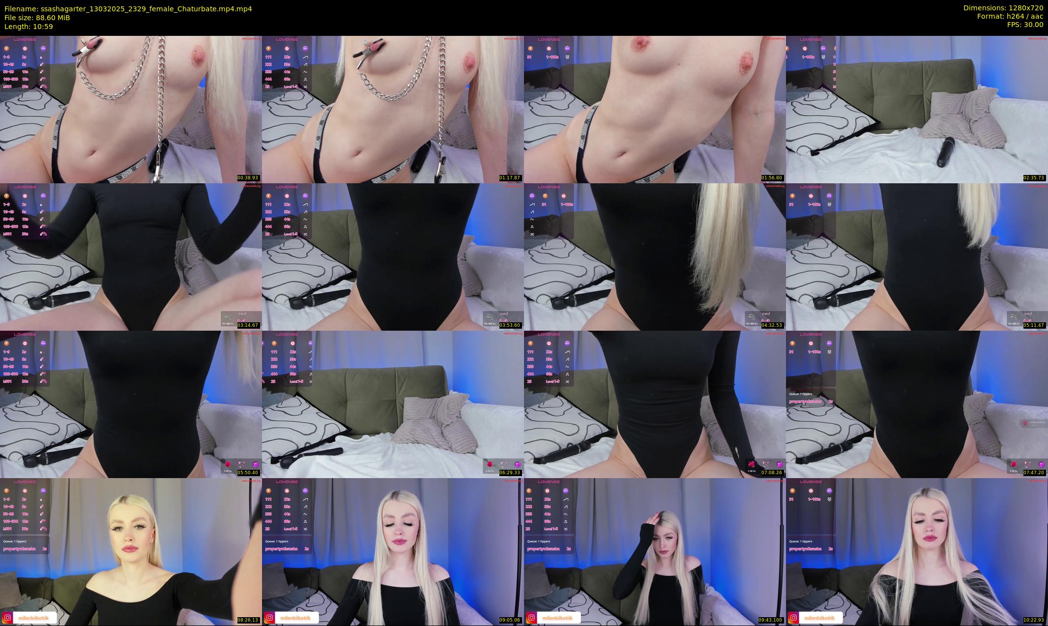 ssashagarter — 11 minute Chaturbate female cam show recording, 720p, Mar 13, 2025