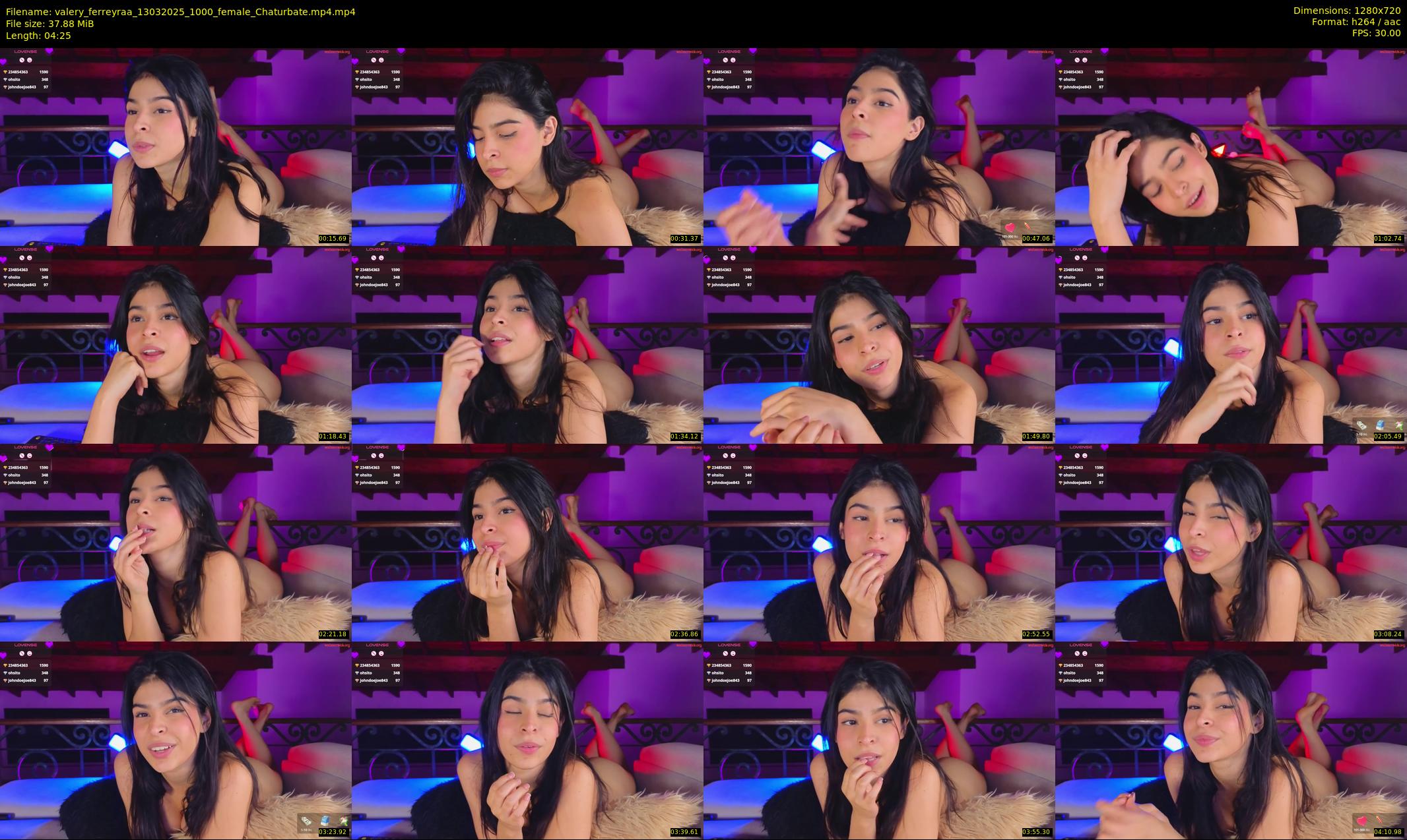 valery_ferreyraa — 5 minute Chaturbate female cam show recording, 720p, Mar 13, 2025