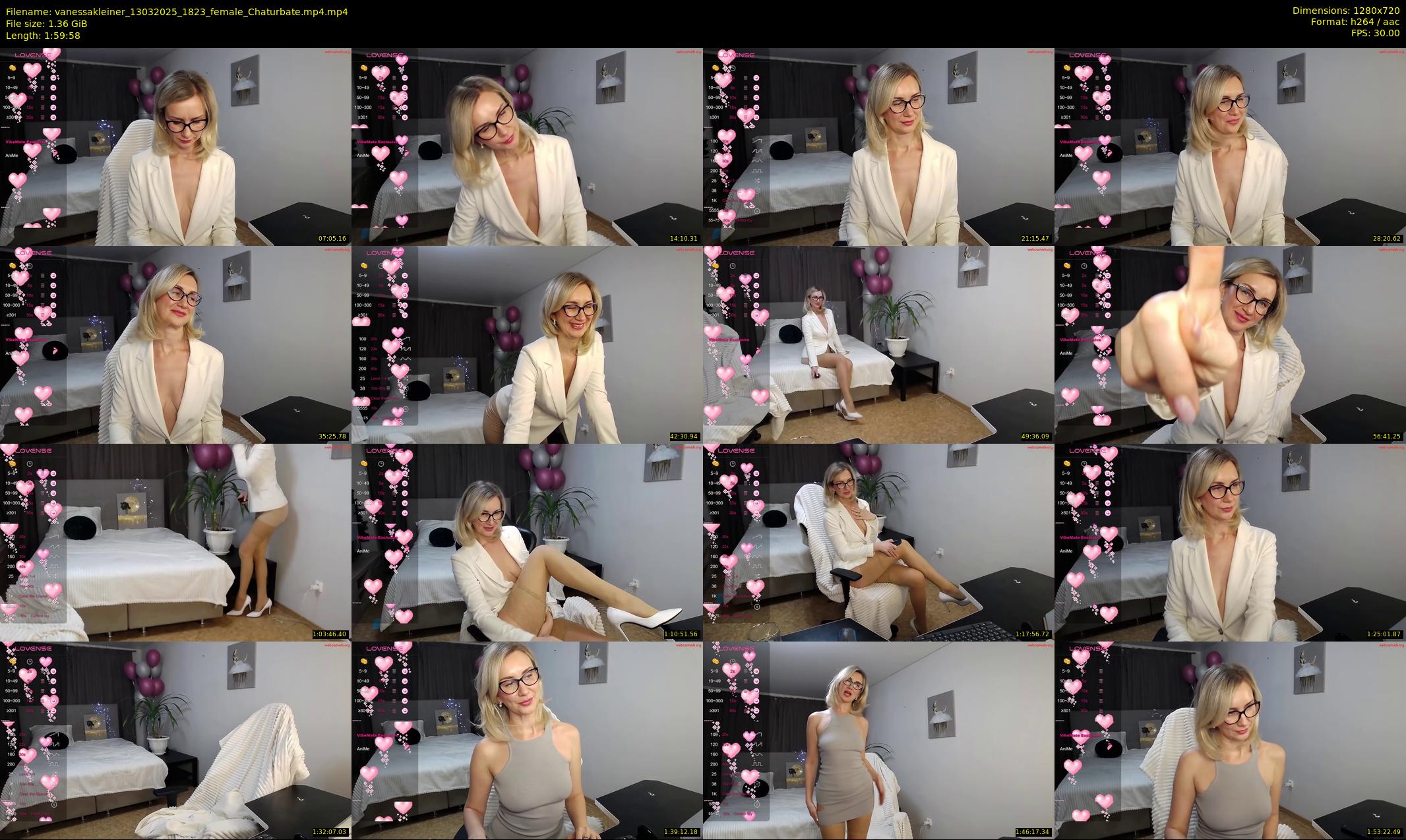 vanessakleiner — 120 minute Chaturbate female cam show recording, 720p, Mar 13, 2025