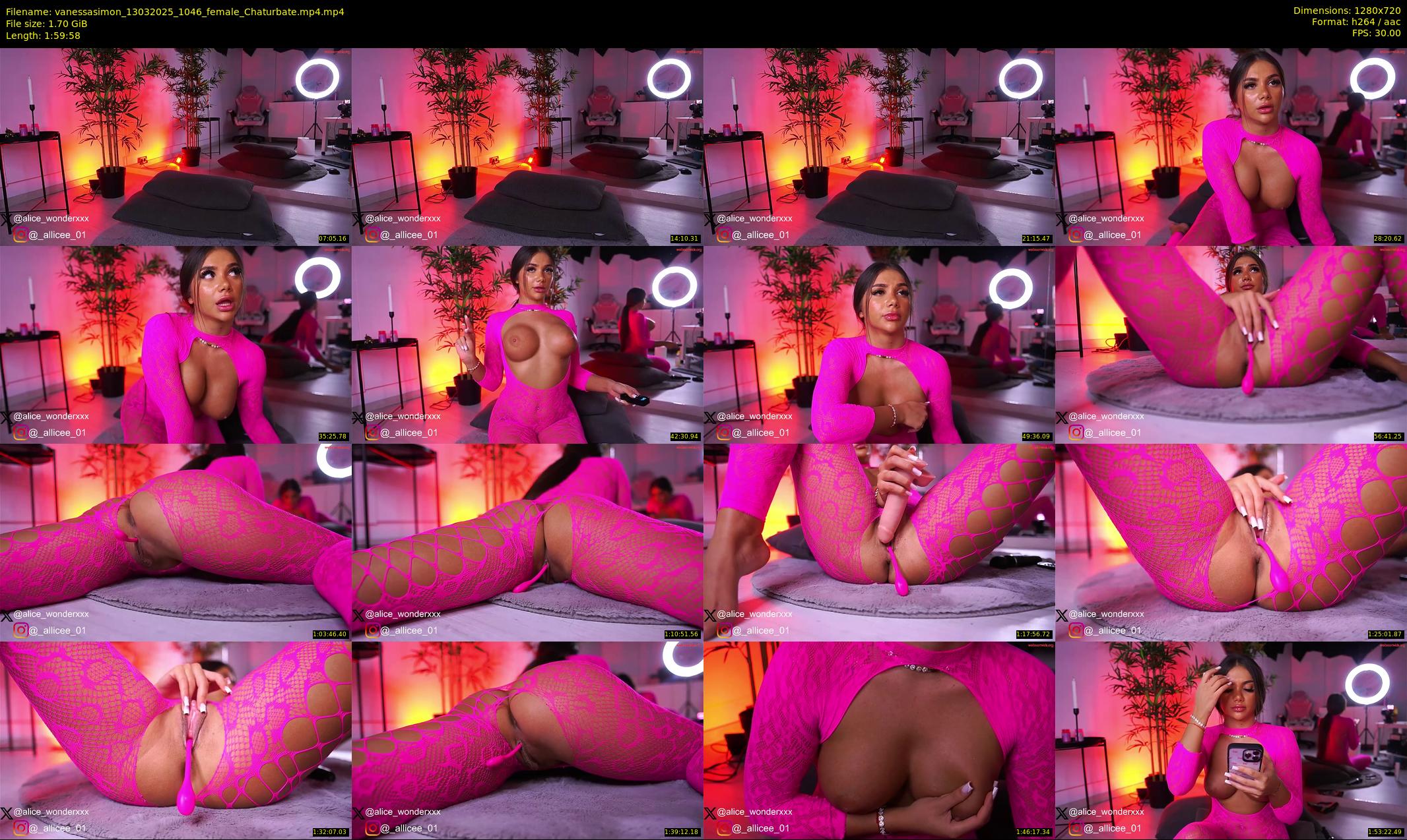 vanessasimon — 120 minute Chaturbate female cam show recording, 720p, Mar 13, 2025