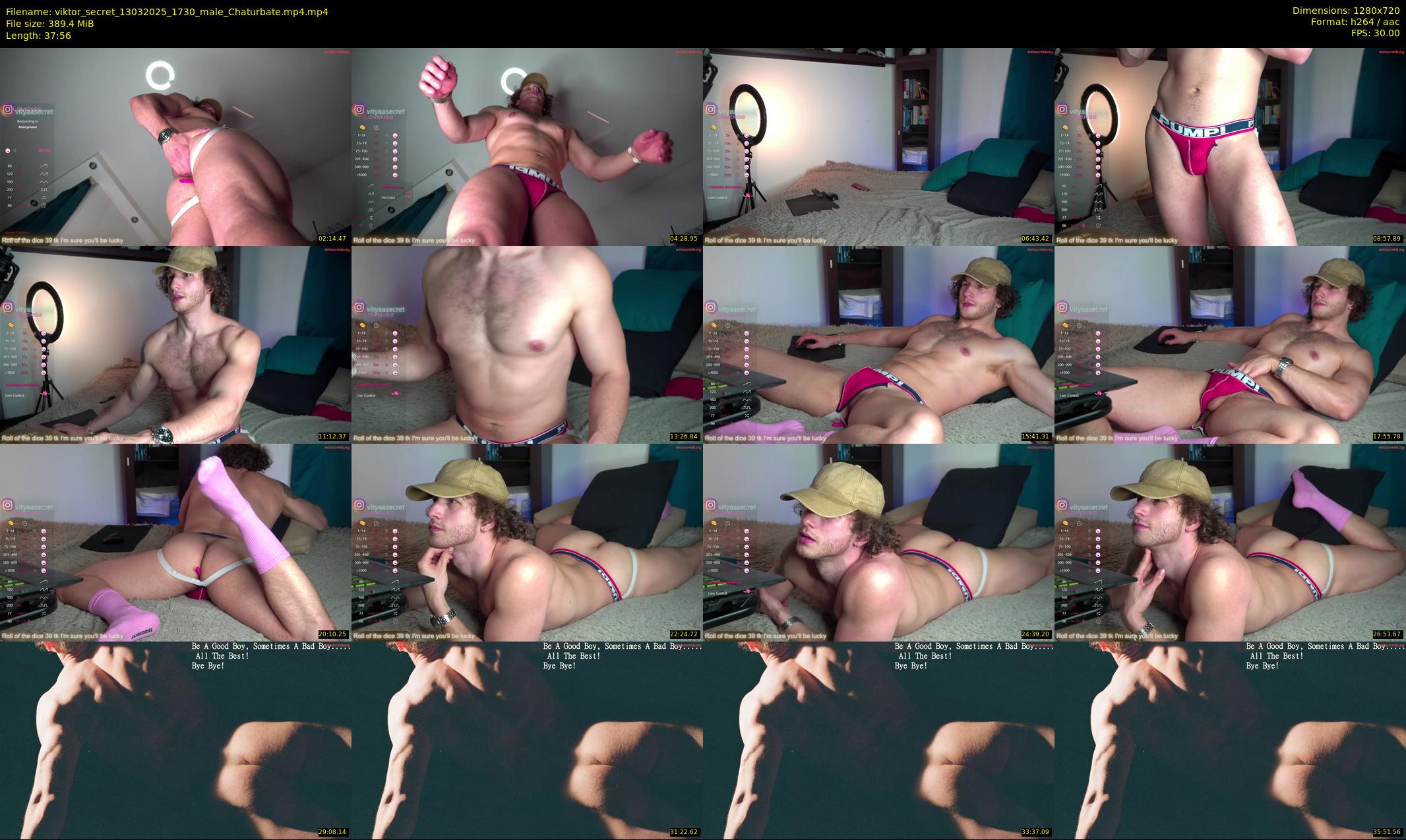 viktor_secret — 38 minute Chaturbate male cam show recording, 720p, Mar 13, 2025