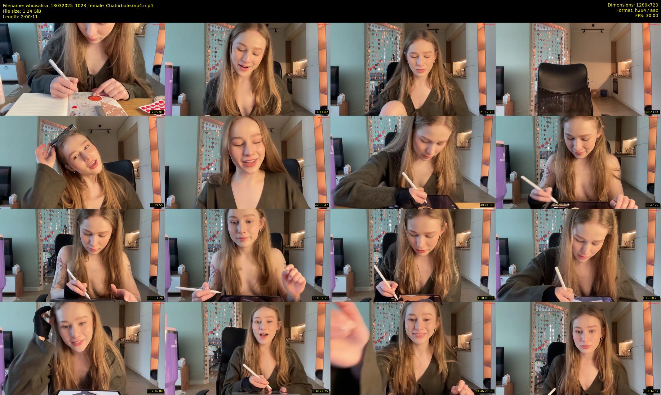 whoisalisa — 121 minute Chaturbate female cam show recording, 720p, Mar 13, 2025