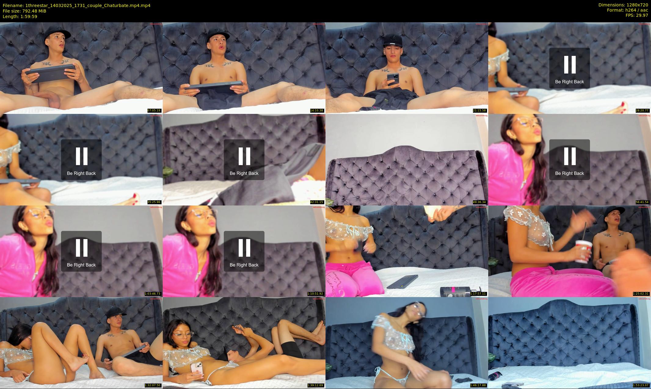 1threestar — 120 minute Chaturbate couple cam show recording, 720p, Mar 14, 2025