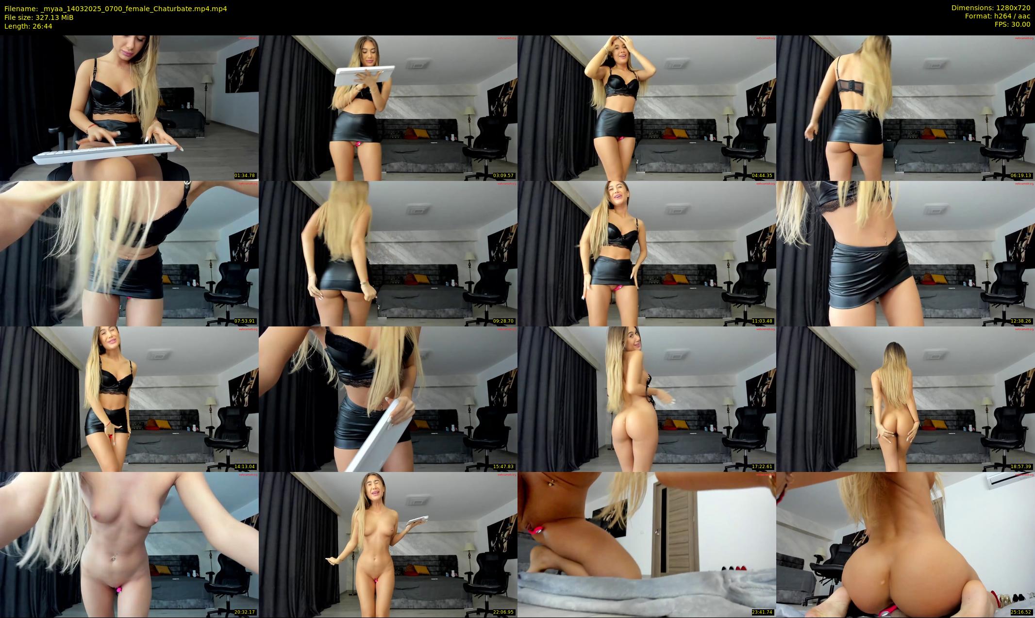 _myaa — 27 minute Chaturbate female cam show recording, 720p, Mar 14, 2025