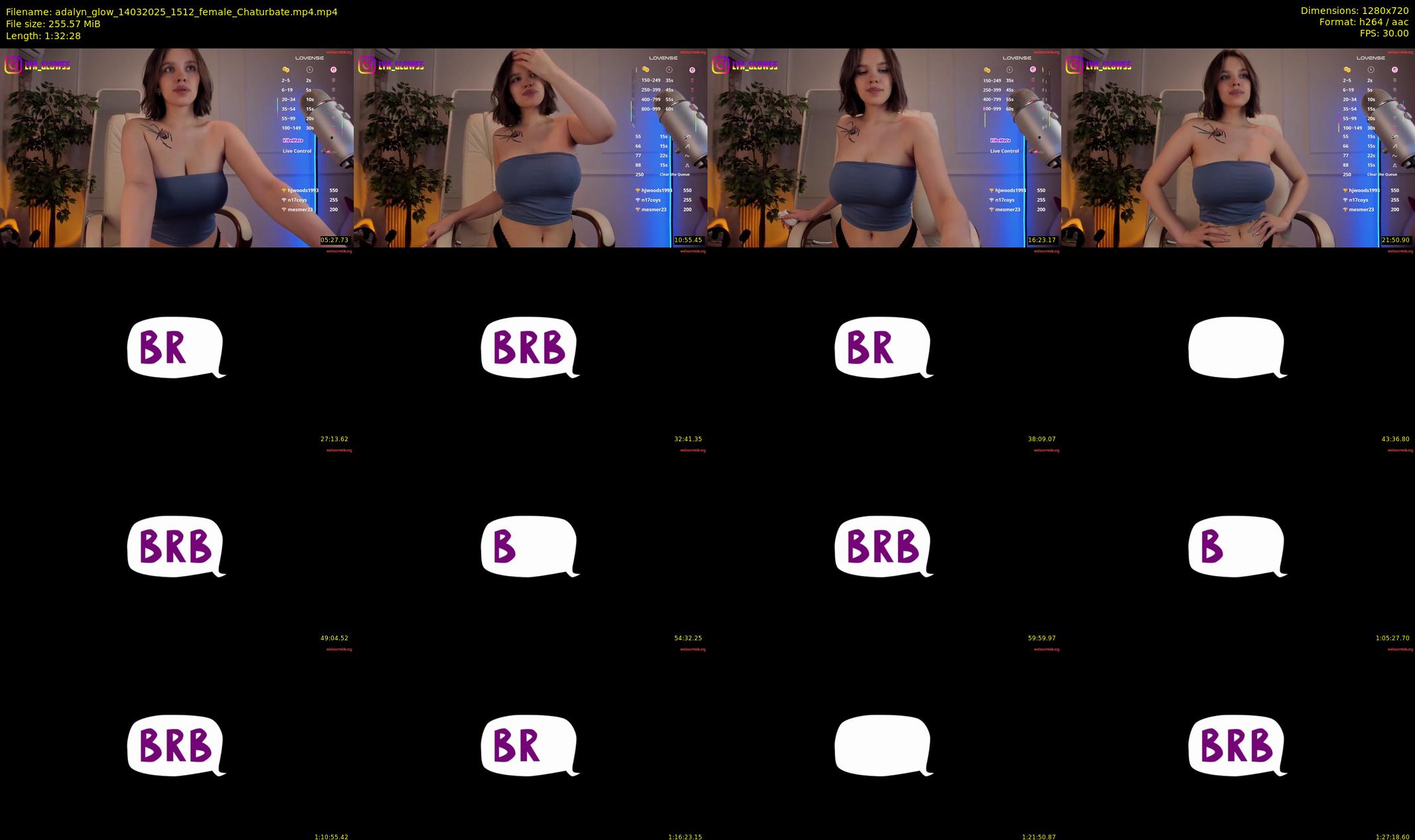 adalyn_glow — 93 minute Chaturbate female cam show recording, 720p, Mar 14, 2025
