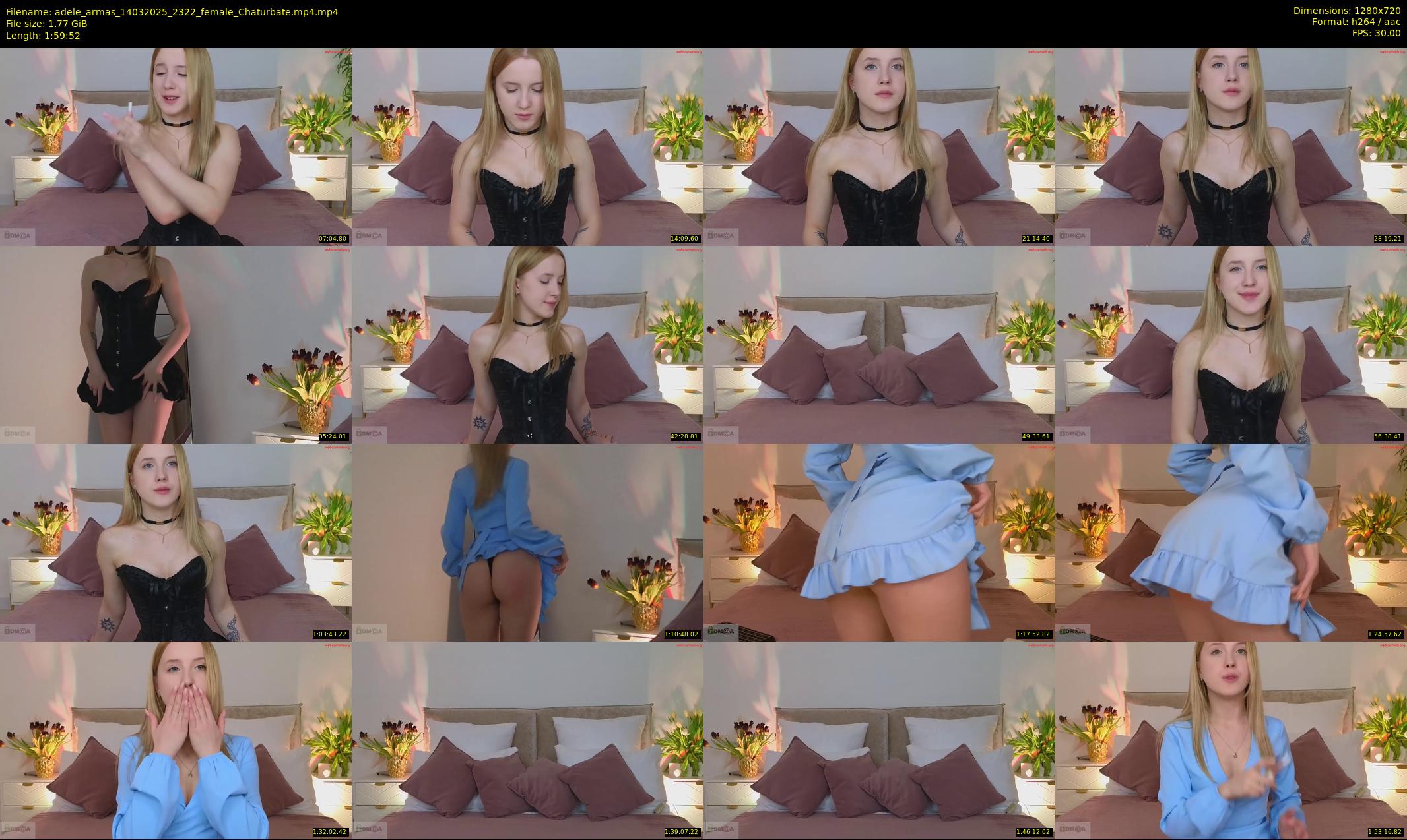 adele_armas — 120 minute Chaturbate female cam show recording, 720p, Mar 14, 2025