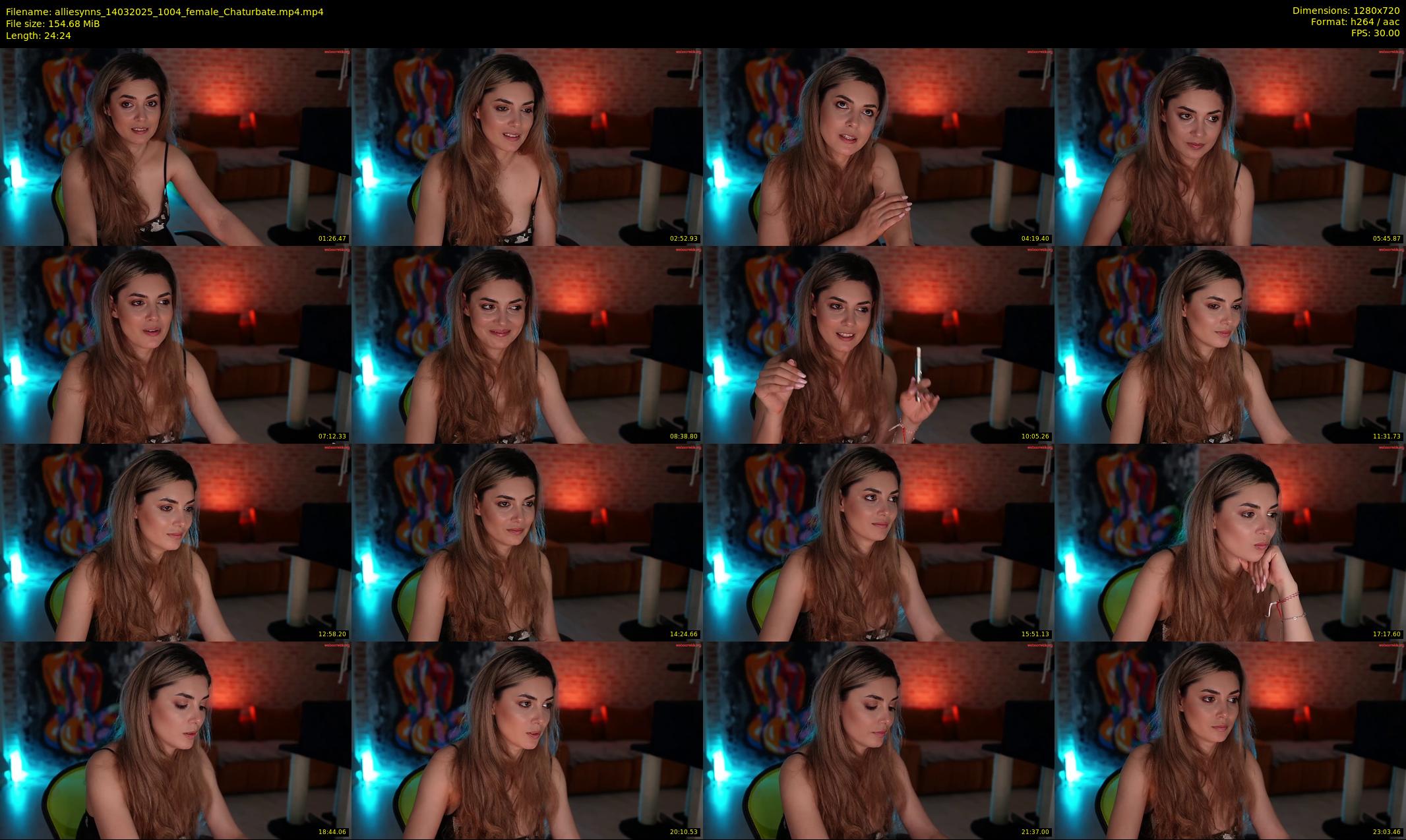 alliesynns — 25 minute Chaturbate female cam show recording, 720p, Mar 14, 2025