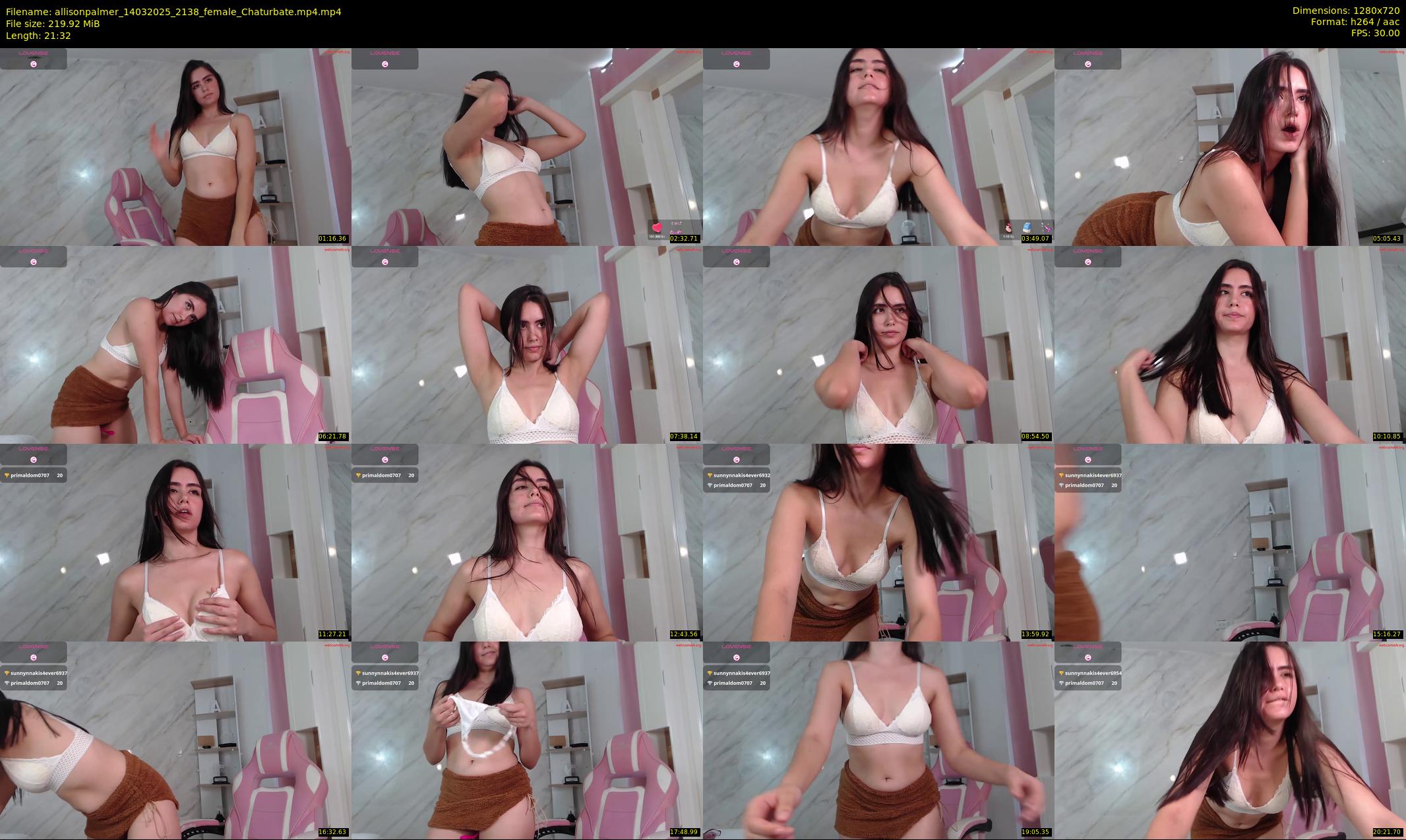 allisonpalmer — 22 minute Chaturbate female cam show recording, 720p, Mar 14, 2025