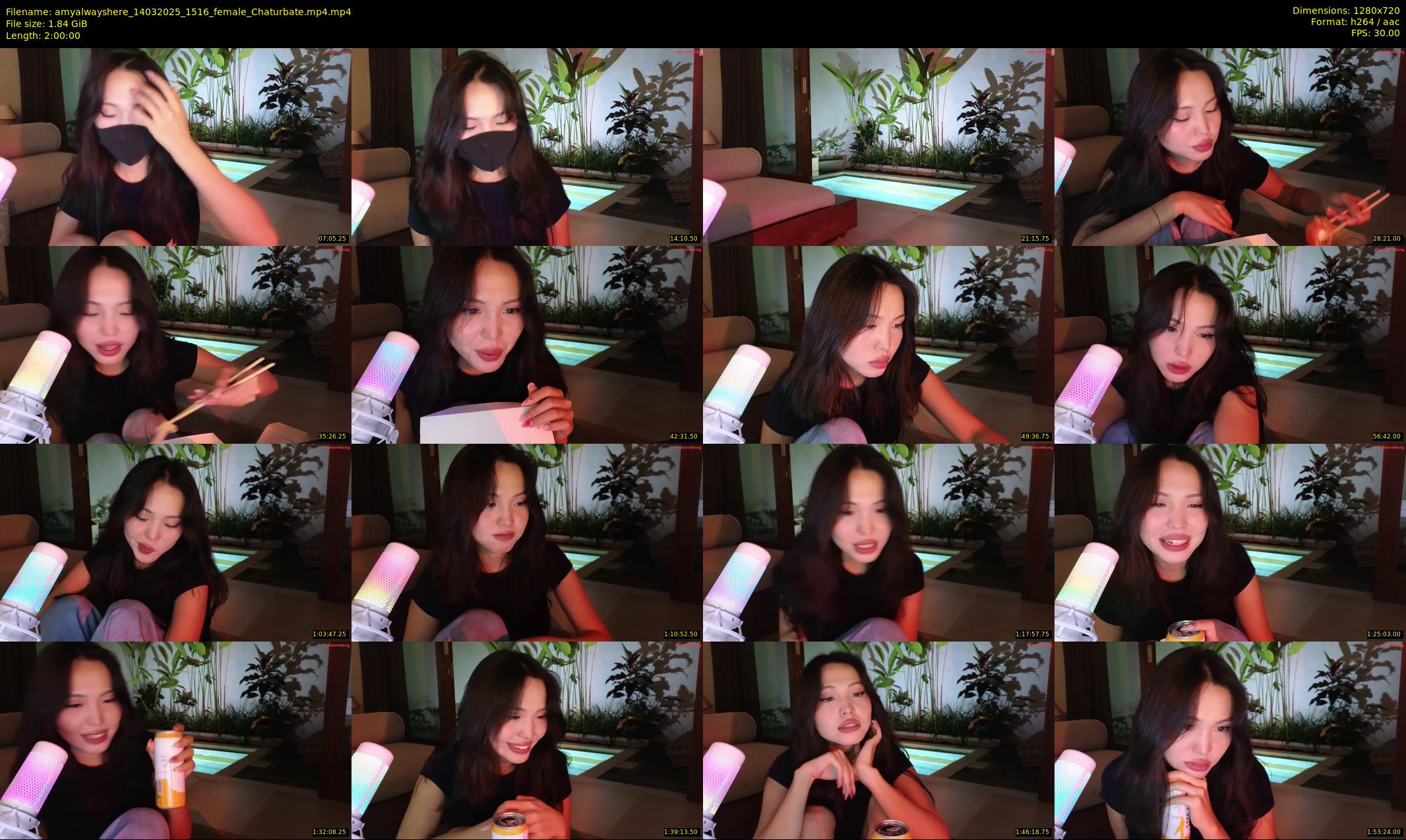 amyalwayshere — 120 minute Chaturbate female cam show recording, 720p, Mar 14, 2025