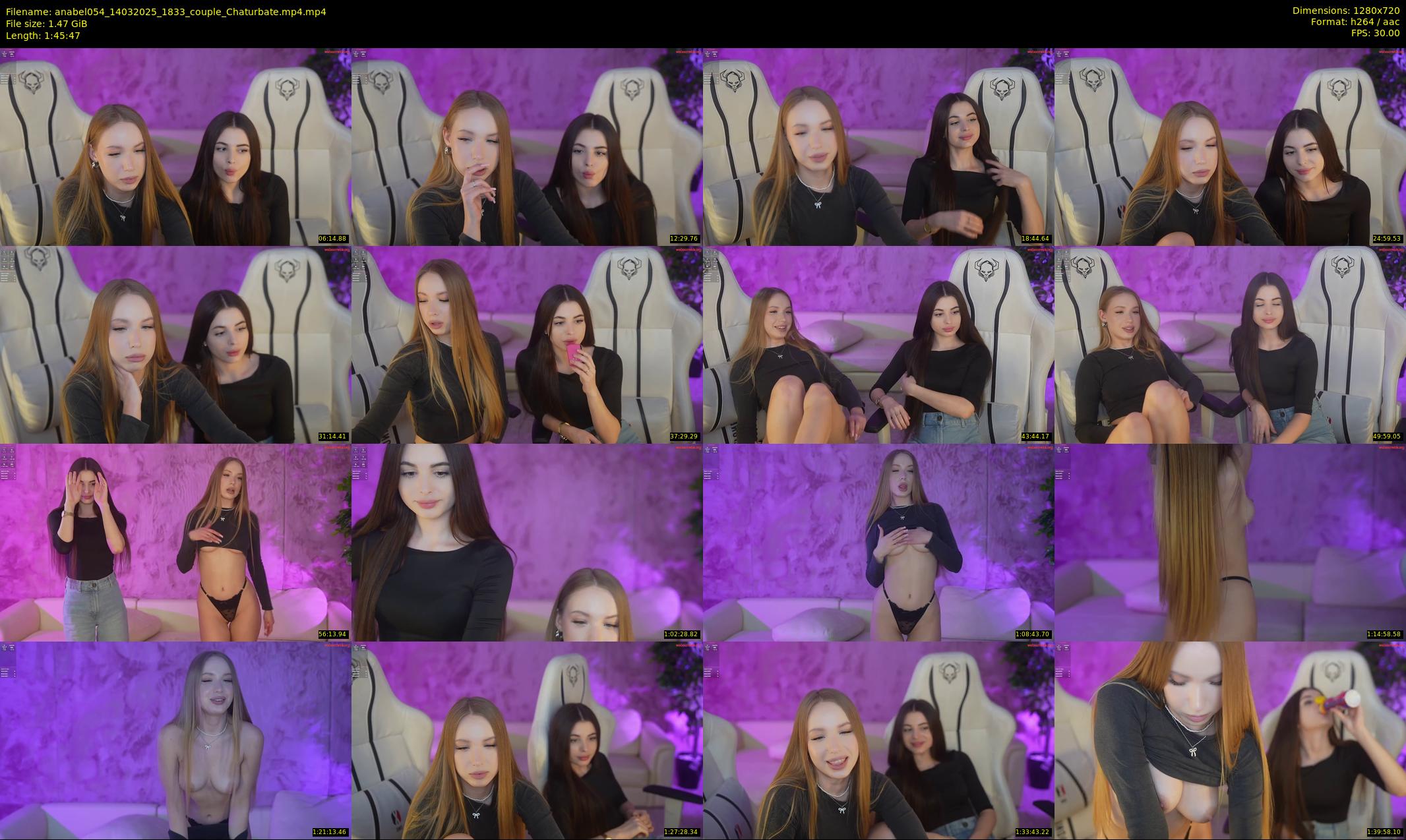 anabel054 — 106 minute Chaturbate female cam show recording, 720p, Mar 14, 2025