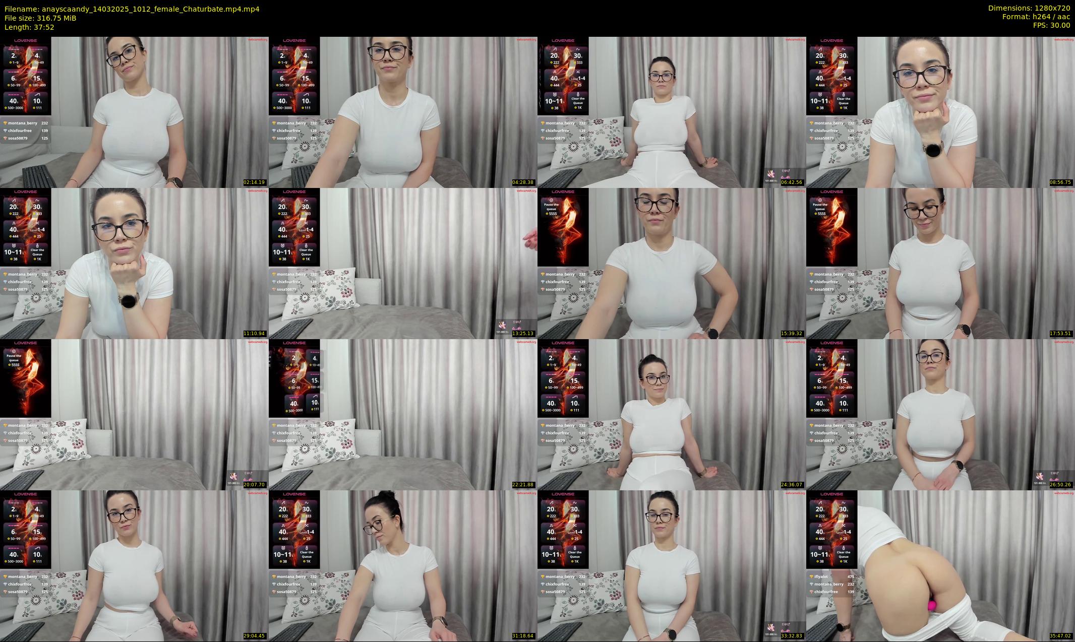 anayscaandy — 38 minute Chaturbate female cam show recording, 720p, Mar 14, 2025