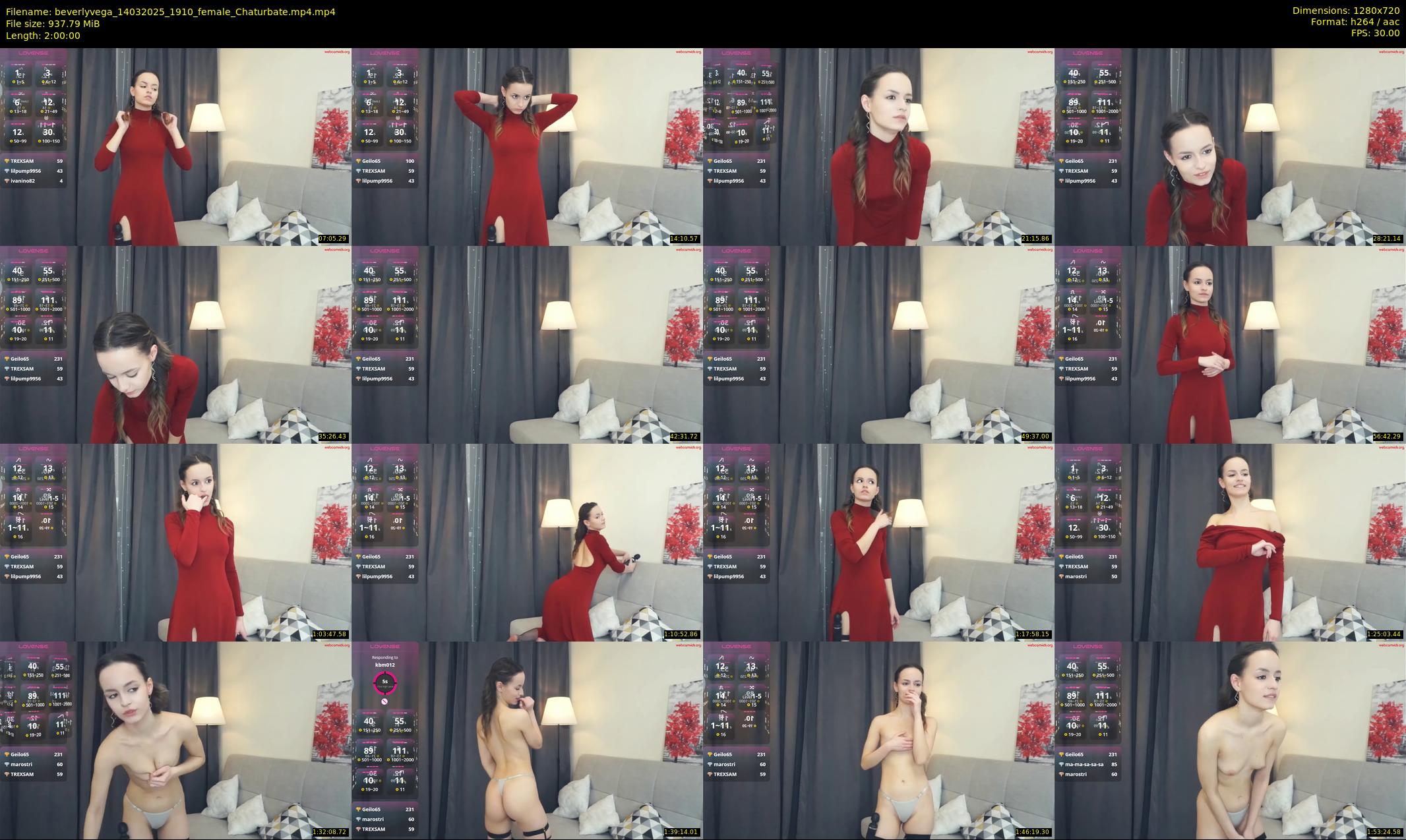 beverlyvega — 120 minute Chaturbate couple cam show recording, 720p, Mar 14, 2025