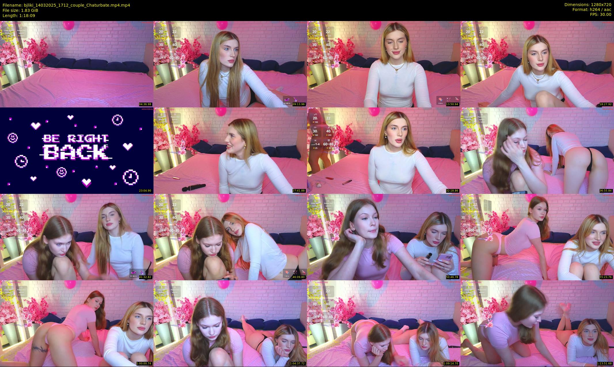 bjliki — 79 minute Chaturbate couple cam show recording, 720p, Mar 14, 2025