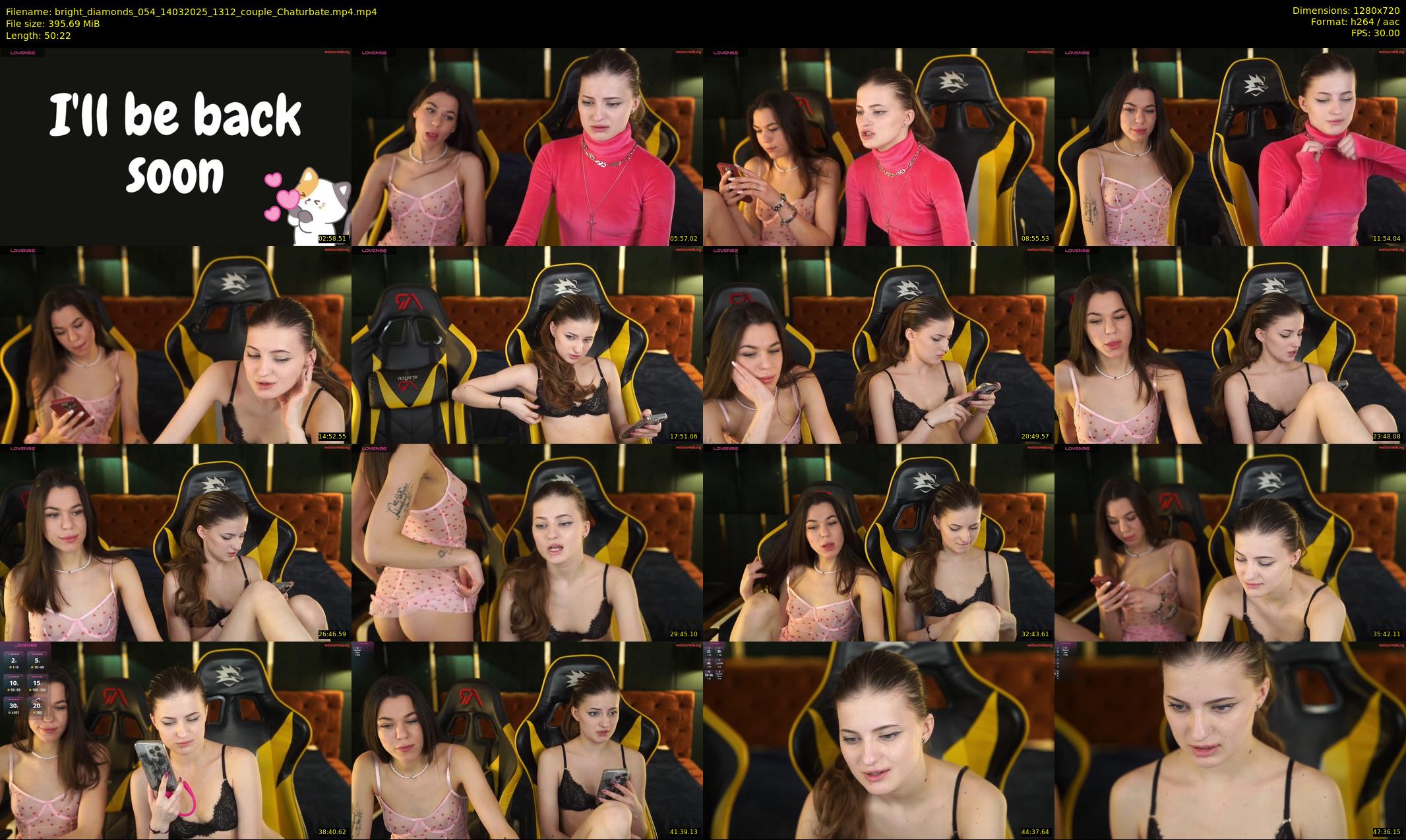 bright_diamonds_054 — 51 minute Chaturbate couple cam show recording, 720p, Mar 14, 2025