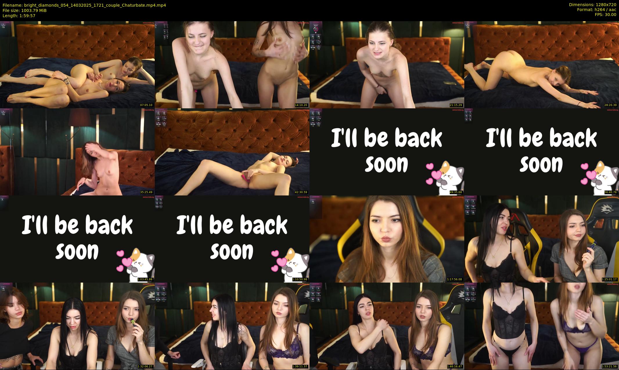 bright_diamonds_054 — 120 minute Chaturbate couple cam show recording, 720p, Mar 14, 2025
