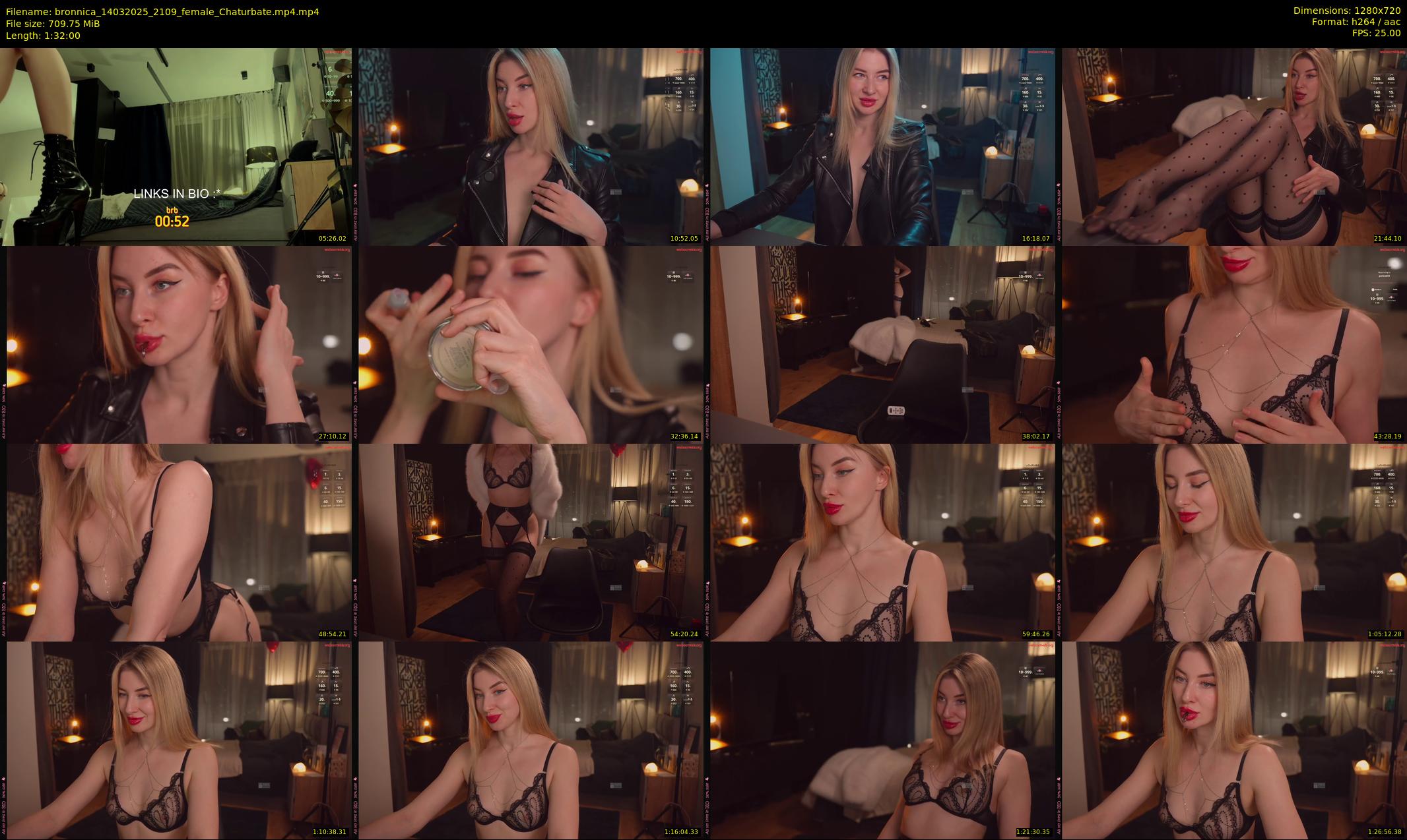bronnica — 92 minute Chaturbate female cam show recording, 720p, Mar 14, 2025