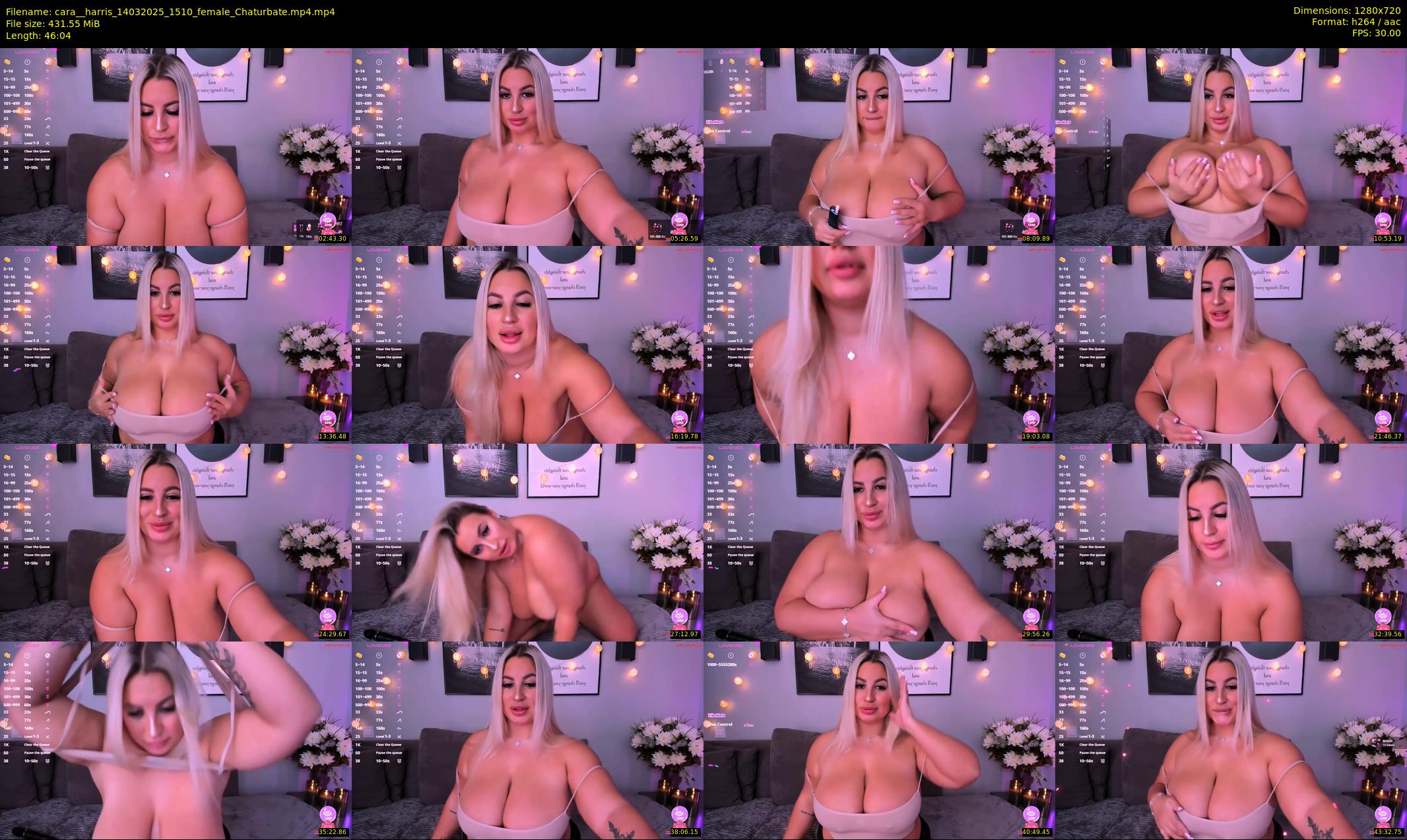 cara__harris — 47 minute Chaturbate female cam show recording, 720p, Mar 14, 2025