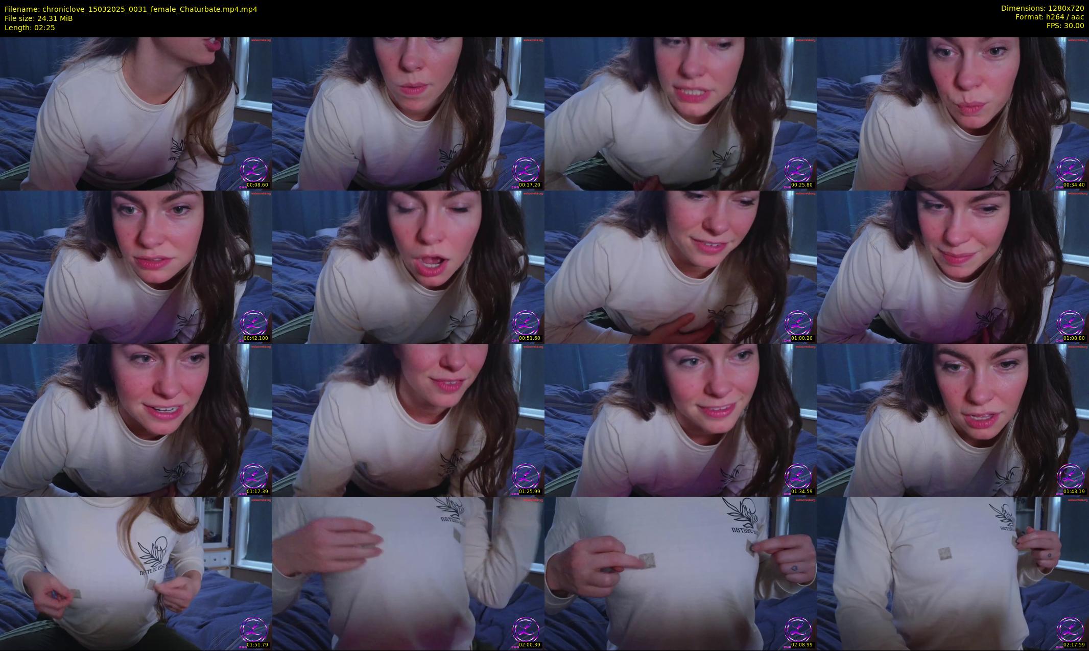 chroniclove — 3 minute Chaturbate female cam show recording, 720p, Mar 15, 2025