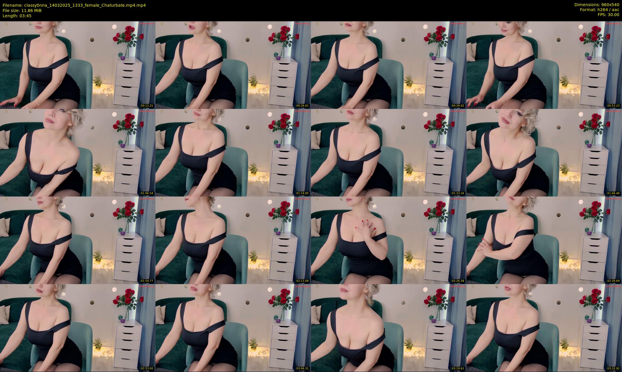 classytinna — 4 minute Chaturbate female cam show recording, 480p, Mar 14, 2025