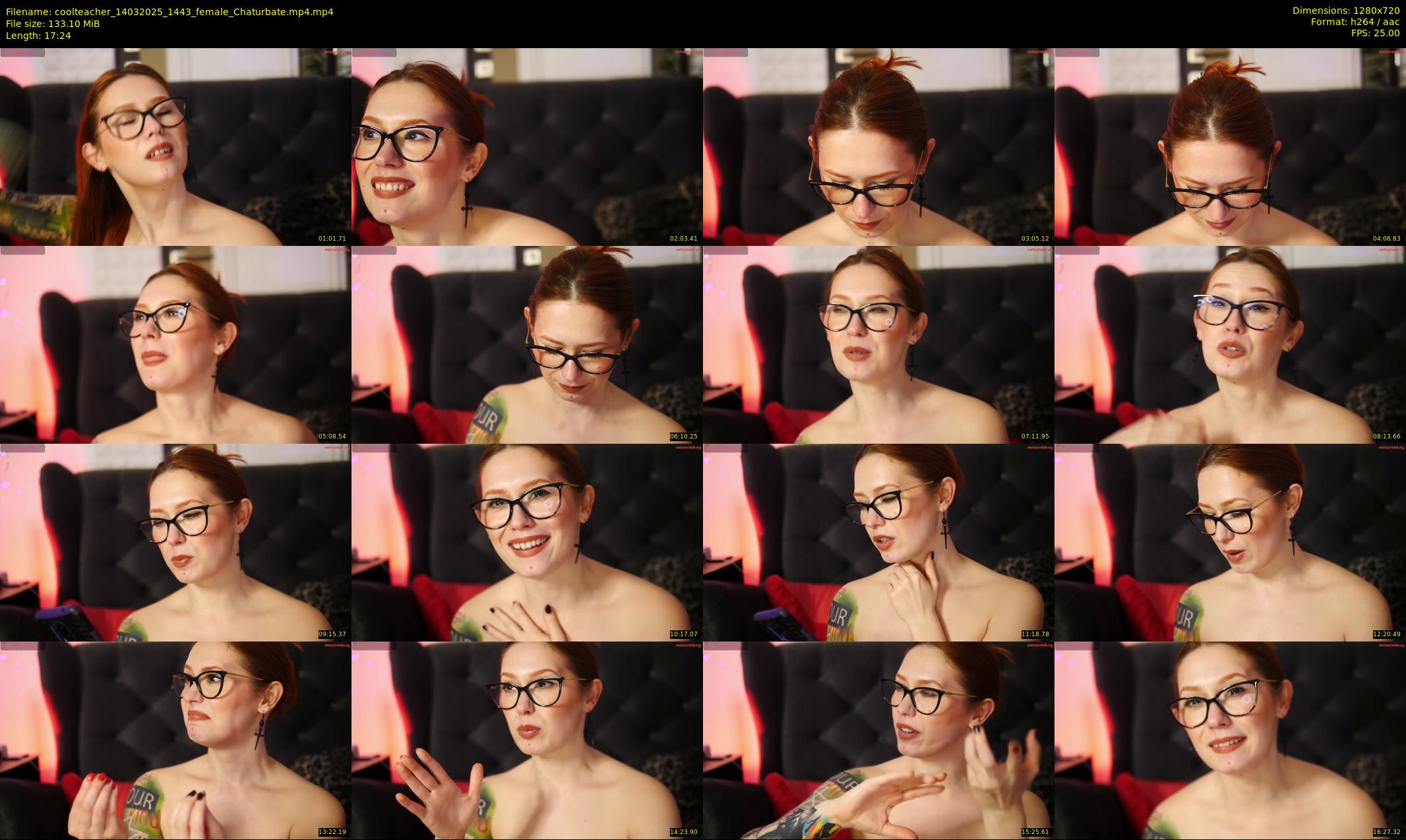 coolteacher — 18 minute Chaturbate female cam show recording, 720p, Mar 14, 2025