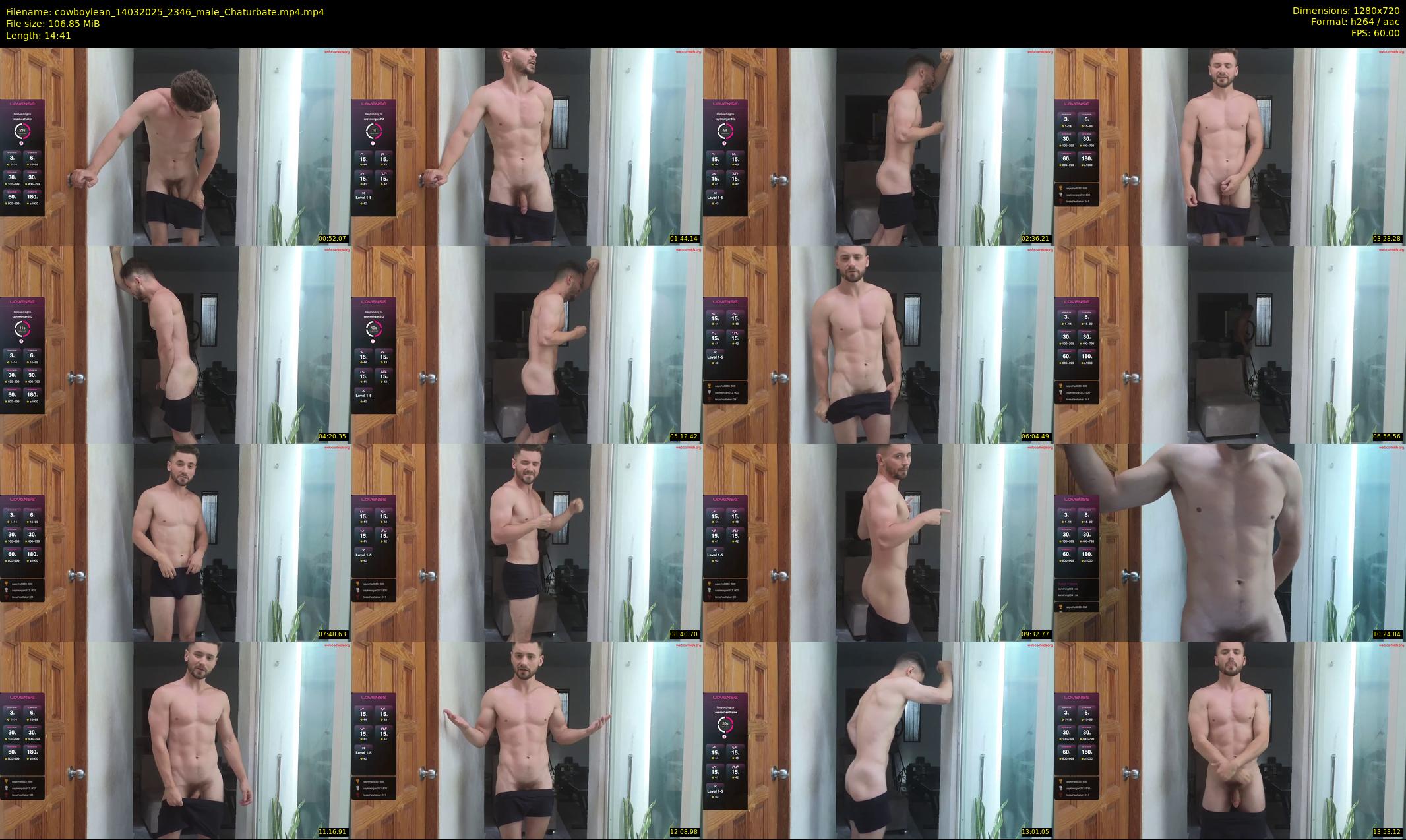 cowboylean — 15 minute Chaturbate male cam show recording, 720p, Mar 14, 2025