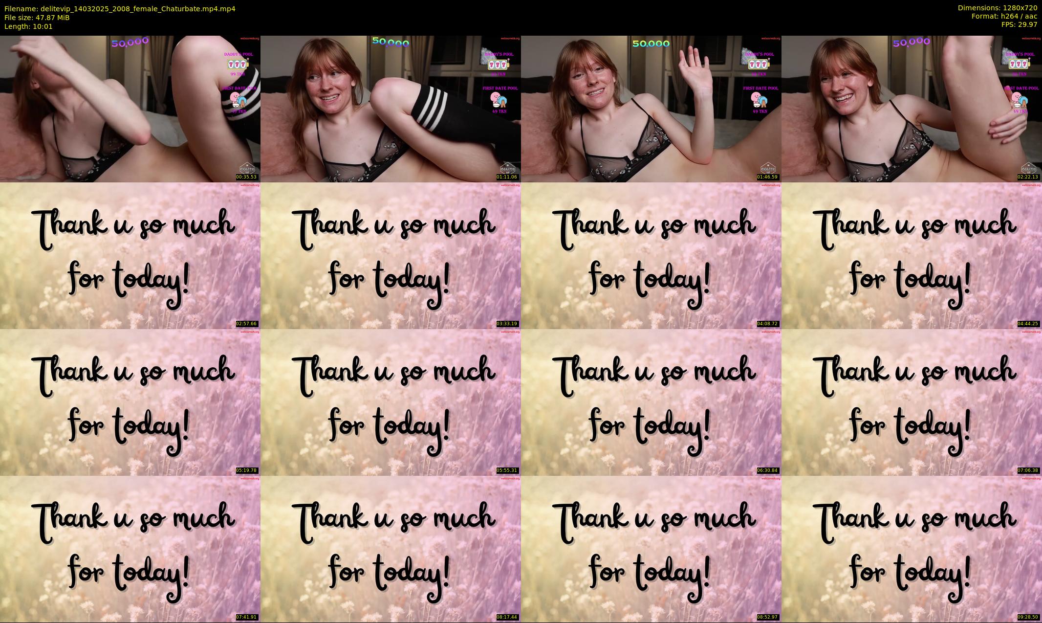 delitevip — 11 minute Chaturbate female cam show recording, 720p, Mar 14, 2025