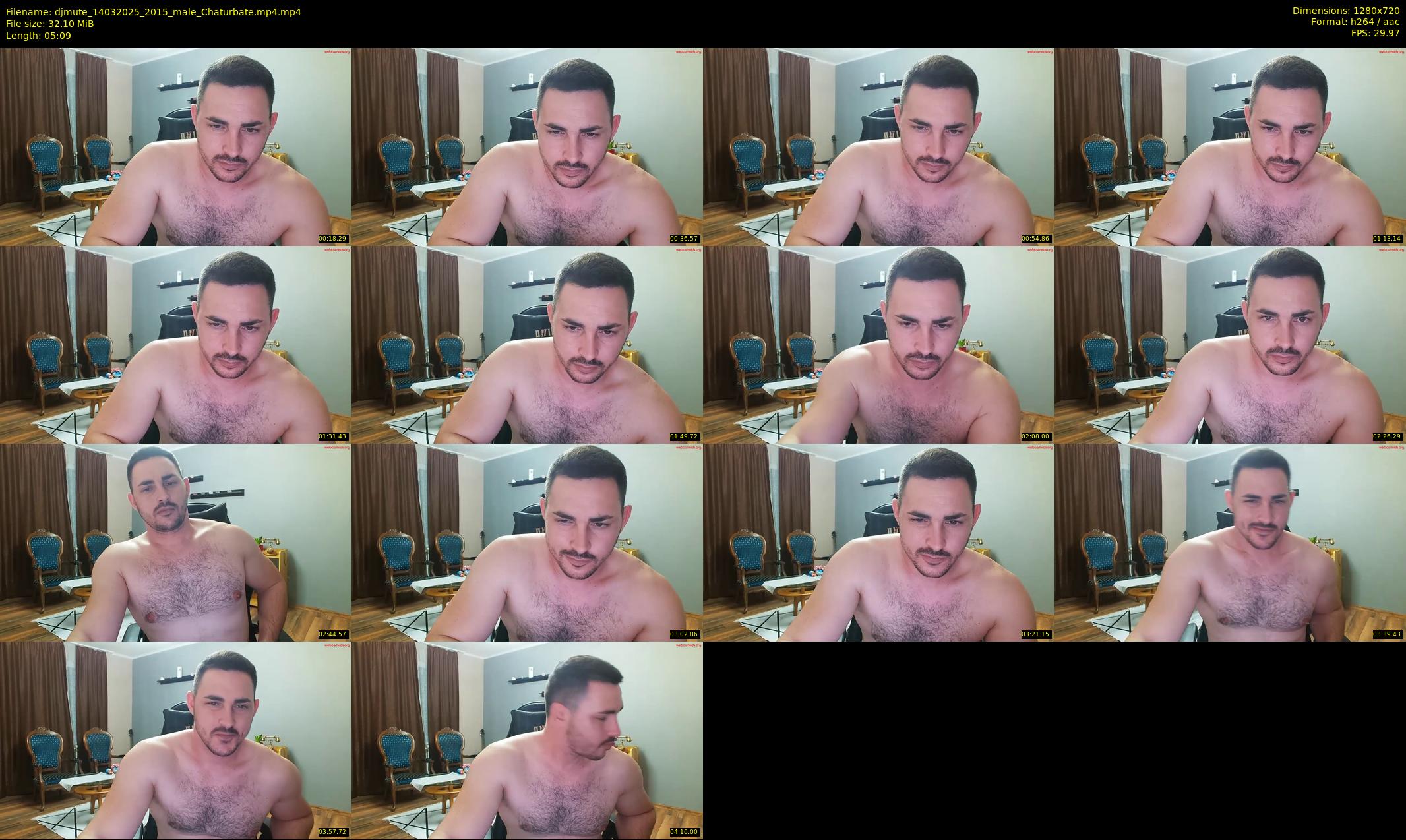 djmute — 6 minute Chaturbate male cam show recording, 720p, Mar 14, 2025