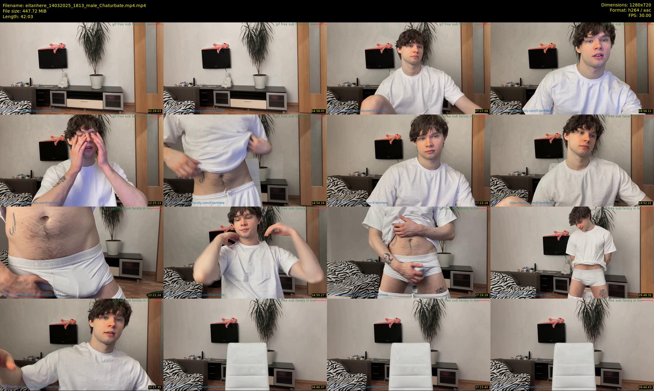 eitanhere — 43 minute Chaturbate male cam show recording, 720p, Mar 14, 2025