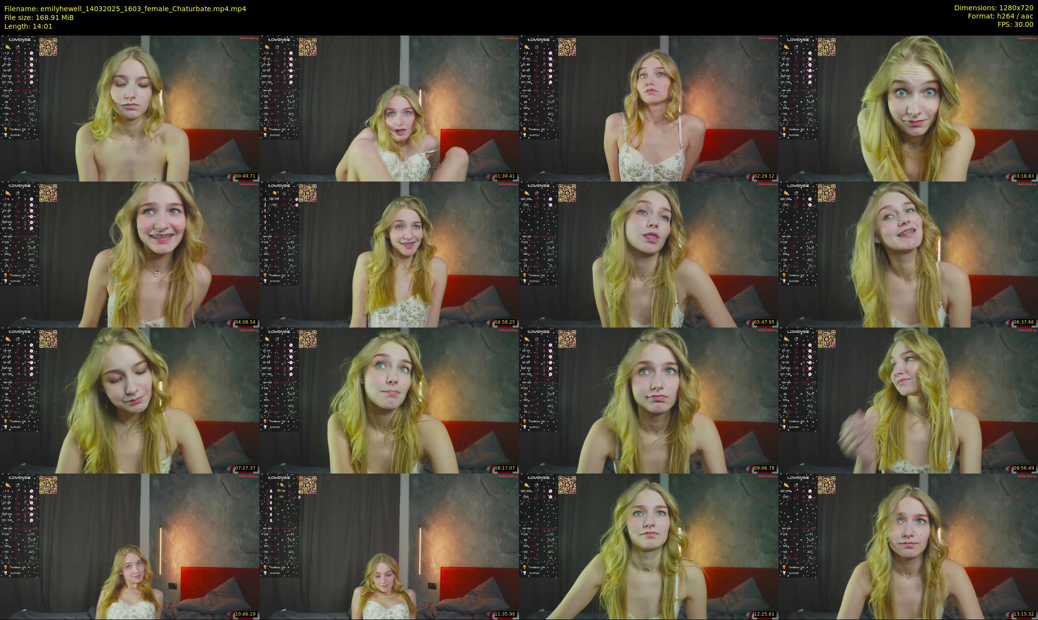 emilyhewell — 15 minute Chaturbate female cam show recording, 720p, Mar 14, 2025