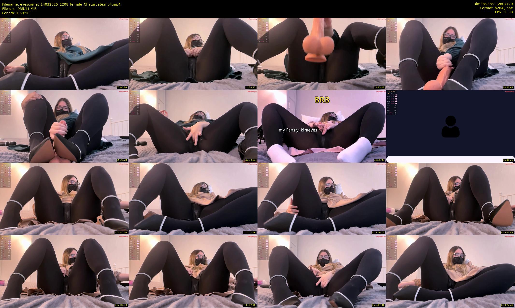 eyescomet — 120 minute Chaturbate female cam show recording, 720p, Mar 14, 2025