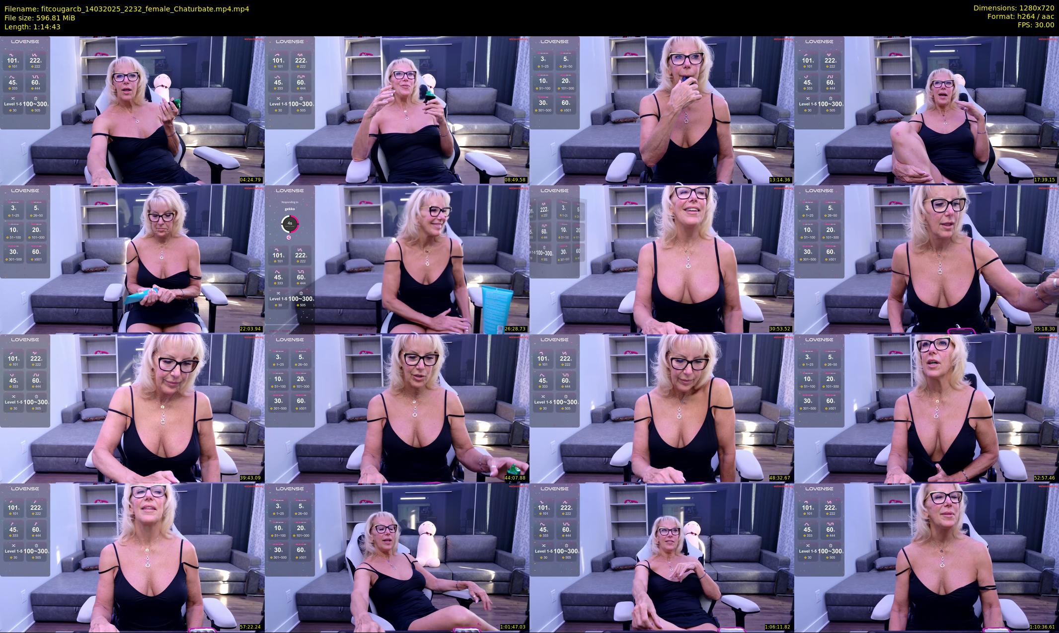 fitcougarcb — 75 minute Chaturbate female cam show recording, 720p, Mar 14, 2025