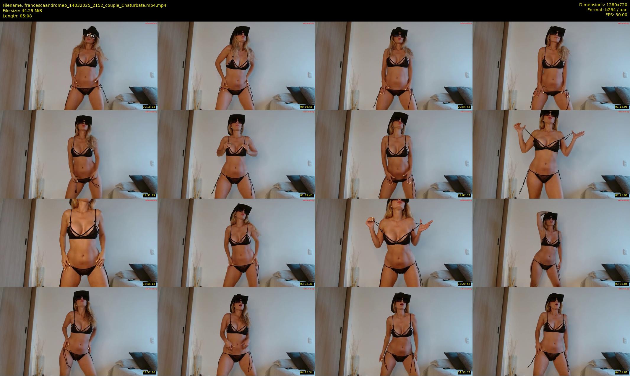 francescaandromeo — 6 minute Chaturbate couple cam show recording, 720p, Mar 14, 2025