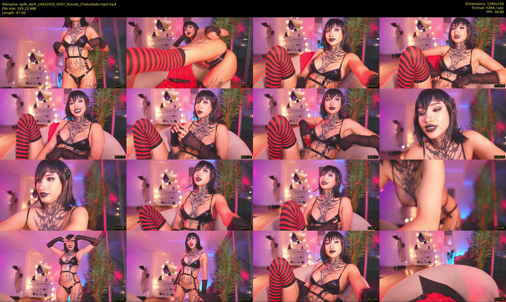goth_dolll — 48 minute Chaturbate female cam show recording, 720p, Mar 14, 2025