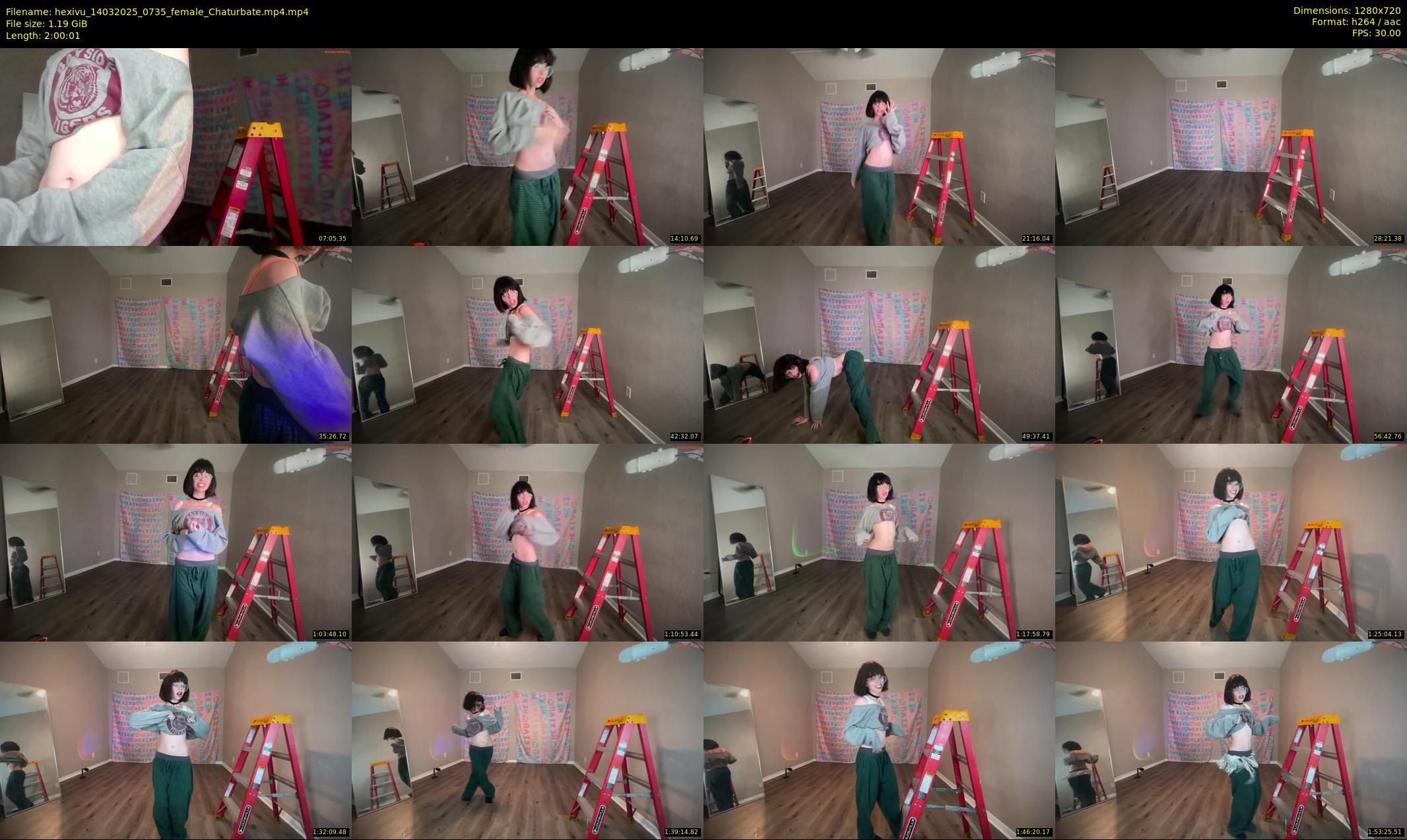 hexivu — 121 minute Chaturbate female cam show recording, 720p, Mar 14, 2025