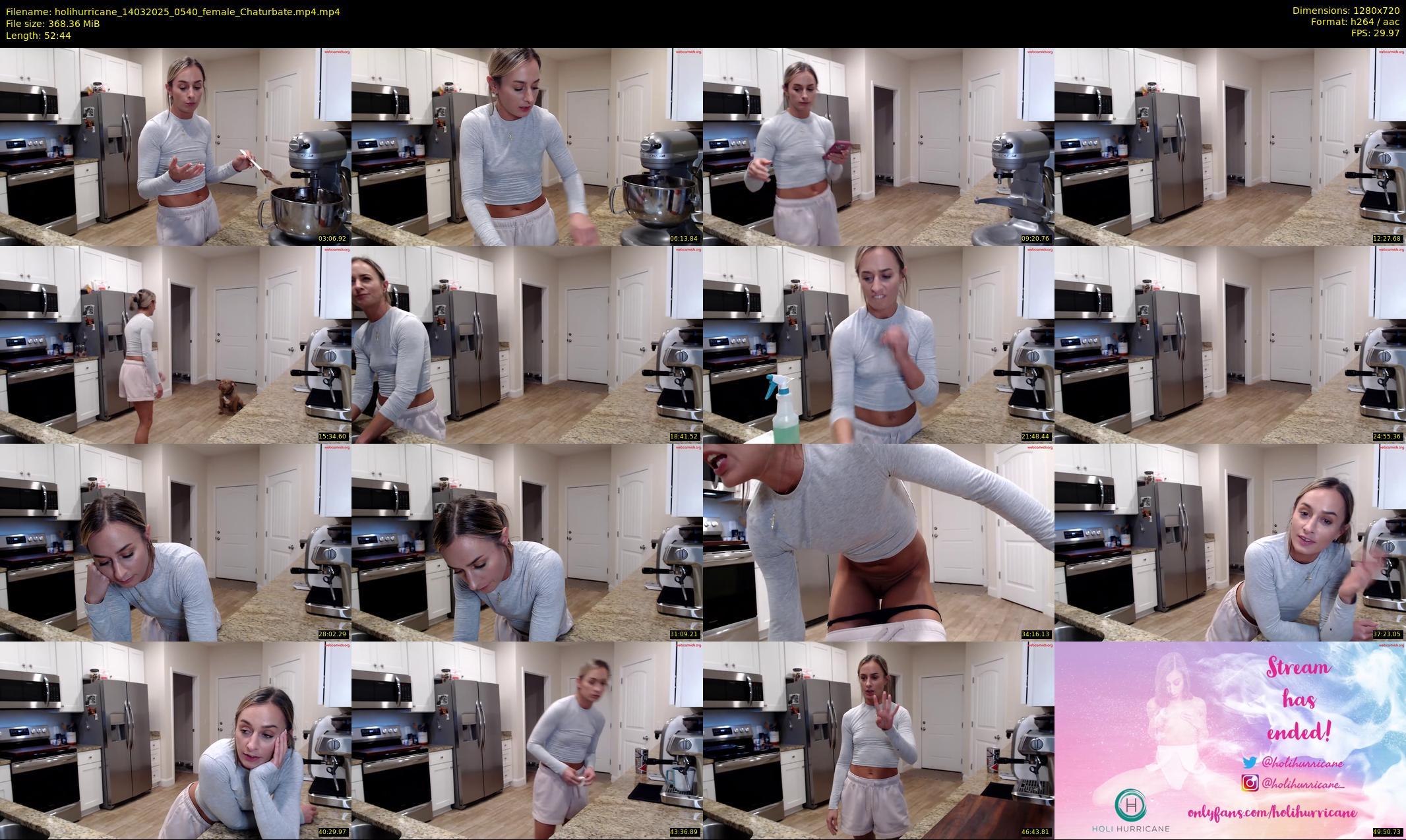 holihurricane — 53 minute Chaturbate female cam show recording, 720p, Mar 14, 2025
