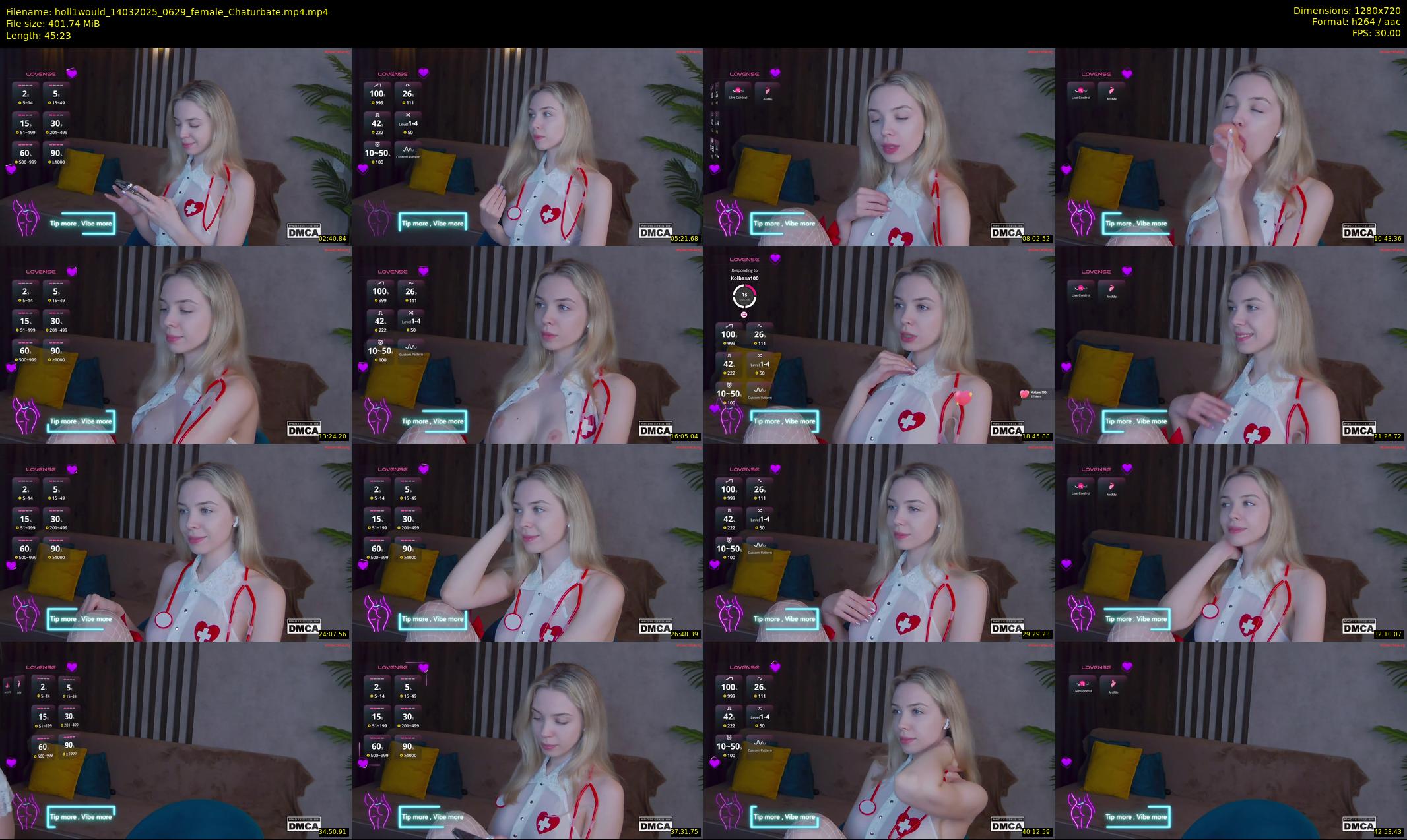holl1would — 46 minute Chaturbate female cam show recording, 720p, Mar 14, 2025